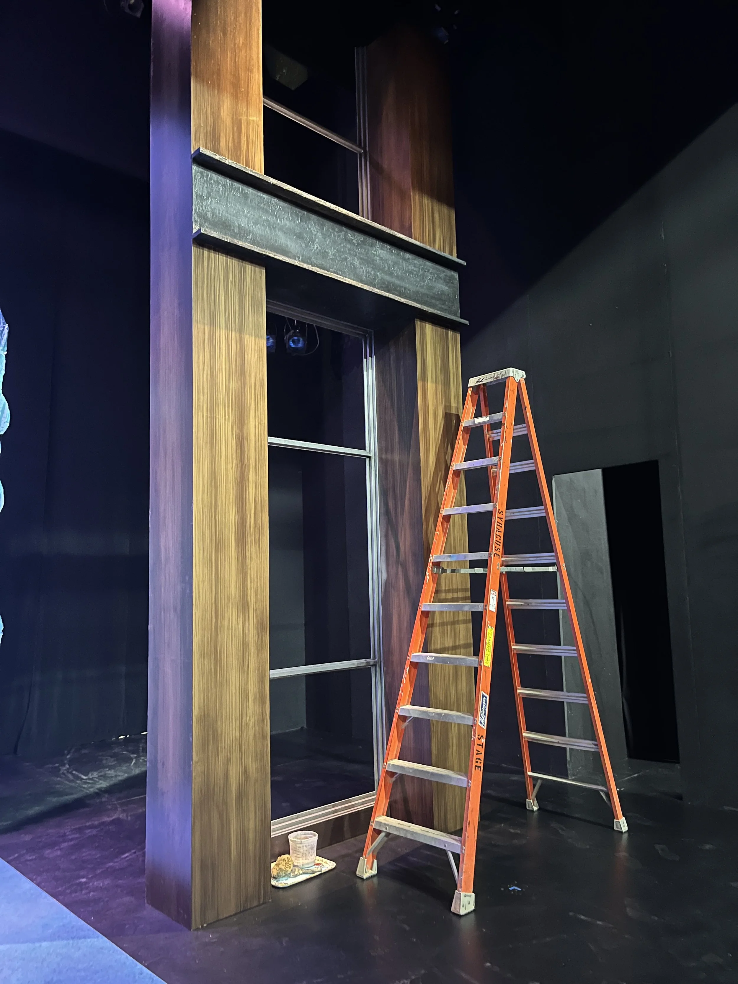 wood columns and I-beams - National Pastime