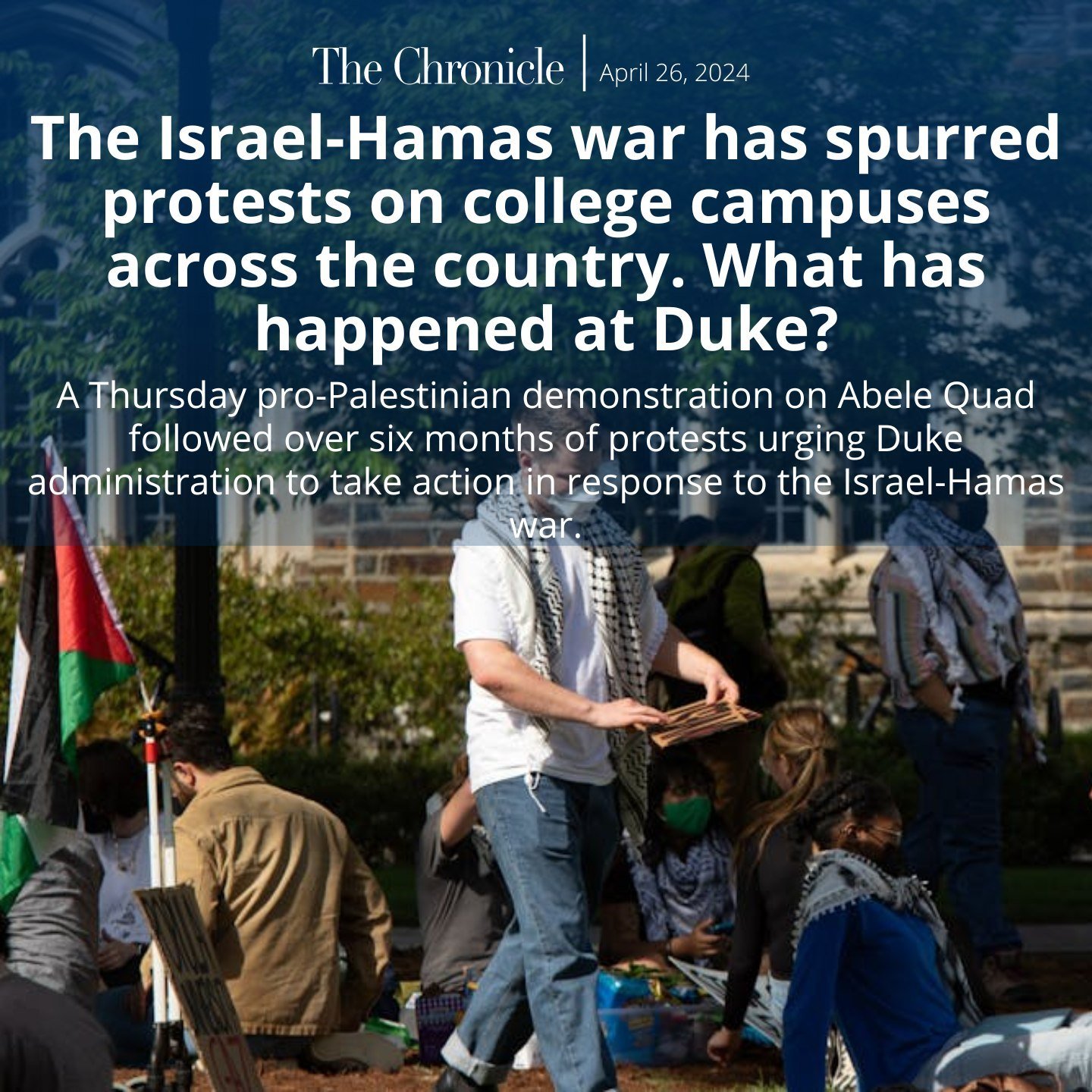 Hundreds of students have been arrested at college campuses across the country amidst a flare-up of pro-Palestinian encampments and demonstrations in response to the Israel-Hamas war. Although Duke has not garnered the national attention of its peer 