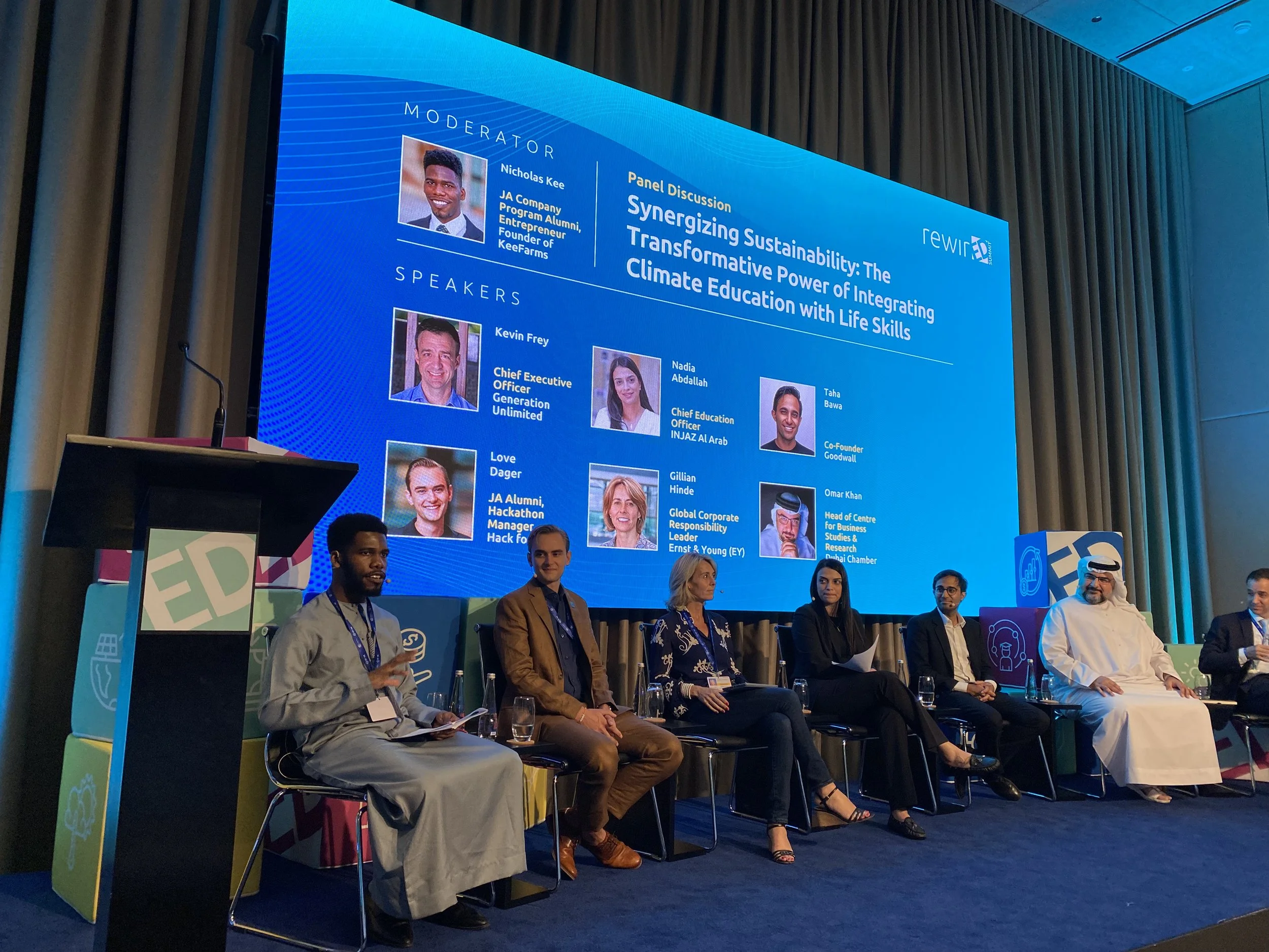 JA's RewirED Panel at COP28 Talks Climate Education and Life Skills