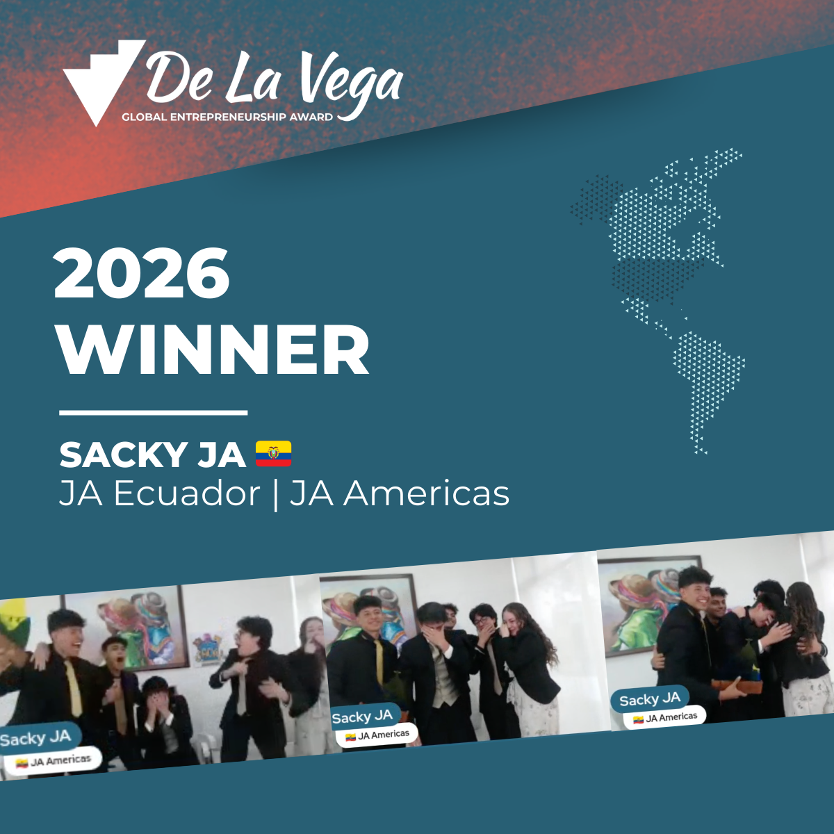 Sacky JA Wins 2026 De La Vega Global Entrepreneurship Award