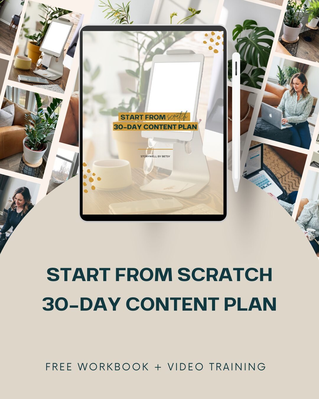 Ready to build (and test) your content plan for the next 30 days?⁠
⁠
I got you covered, friend! ⁠
⁠
This recorded workshop + workbook walks you through, step by step, how to create a purposeful content plan for the next 30 days.⁠
⁠
 - Even if you hav