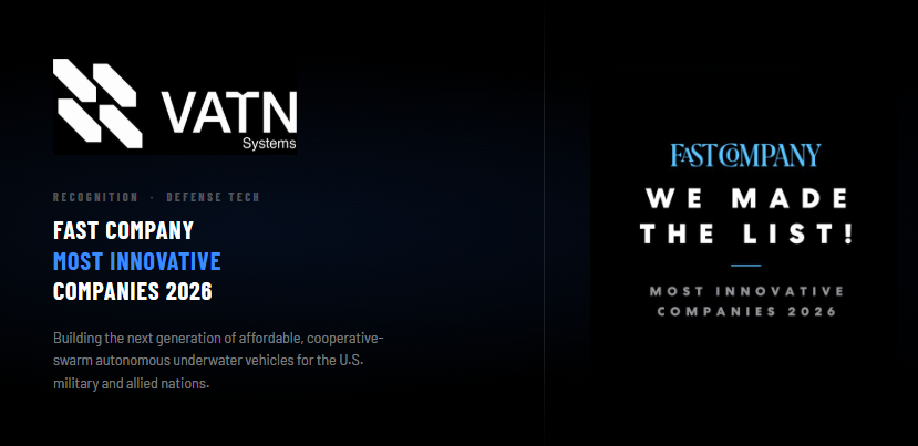 Vatn Systems Named to Fast Company's Annual List of the World's Most Innovative Companies of 2026