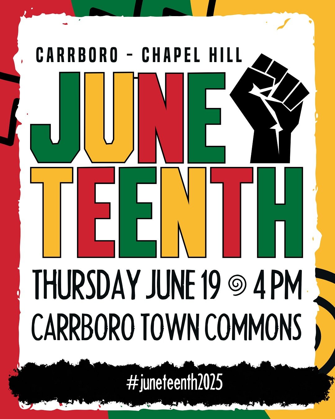 Friends and fam!  I am excited for the opportunity to perform tomorrow.  Don&rsquo;t miss out on celebrating Black community and culture with us at the annual Carrboro-Chapel Hill Juneteenth Celebration tomorrow Thursday, June 19, 4 - 8. 
Performance