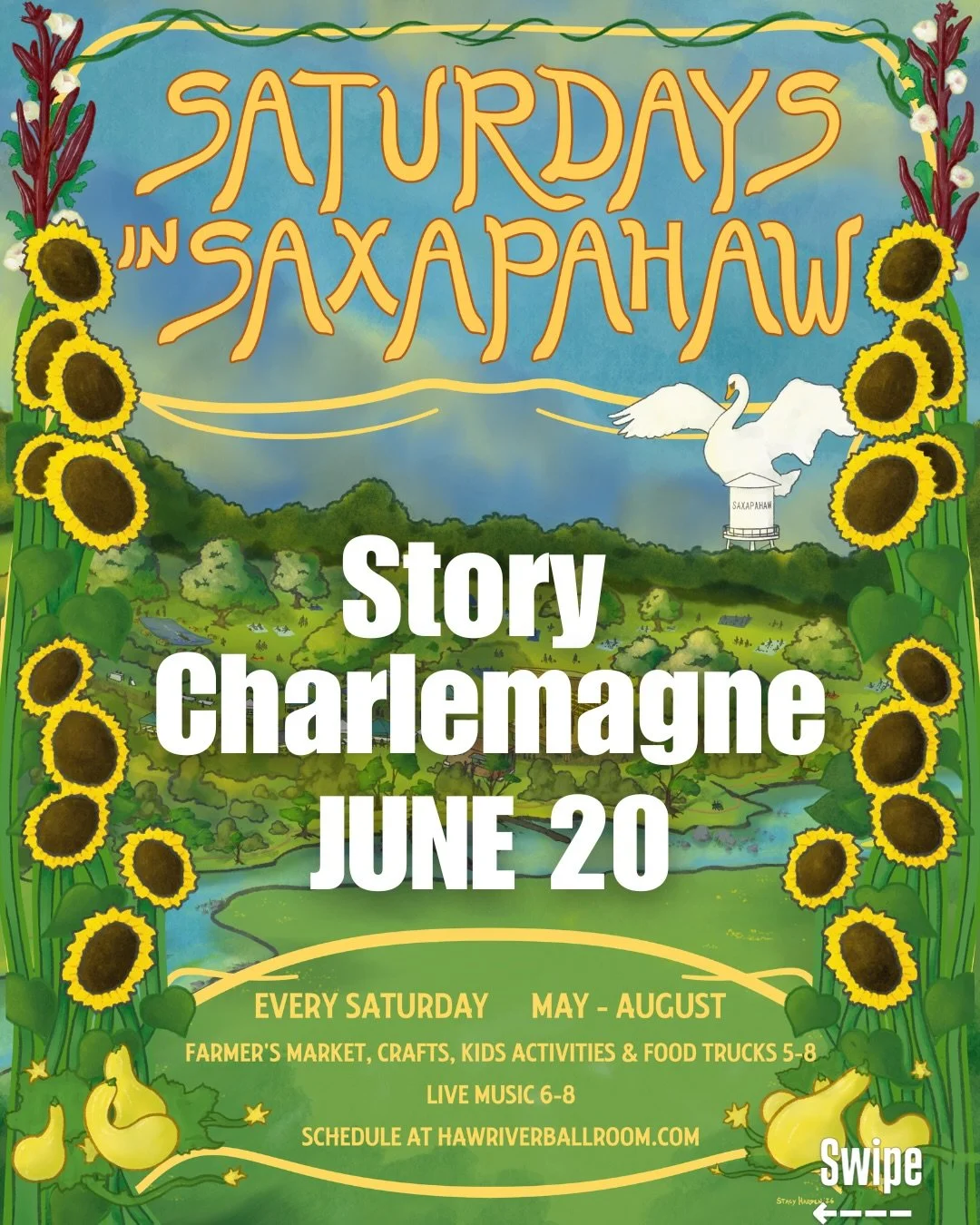 ‼️An unbelievable opportunity to perform this summer for Saturdays in Saxapahaw!!@saturdaysinsaxapahaw
I am still processing what it feels like to have a chance to perform and share the stage so many fantastic artists have graced.  All I can do is ke