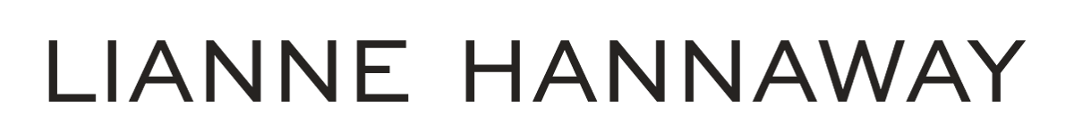 Text reading 'LIANNE HANNAWAY' on a black background.