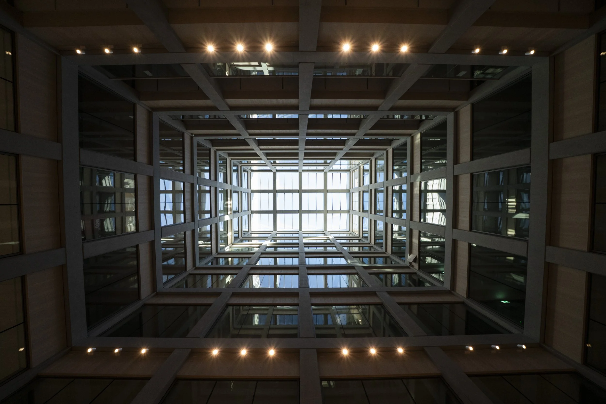 View from inside the new Government Quarter