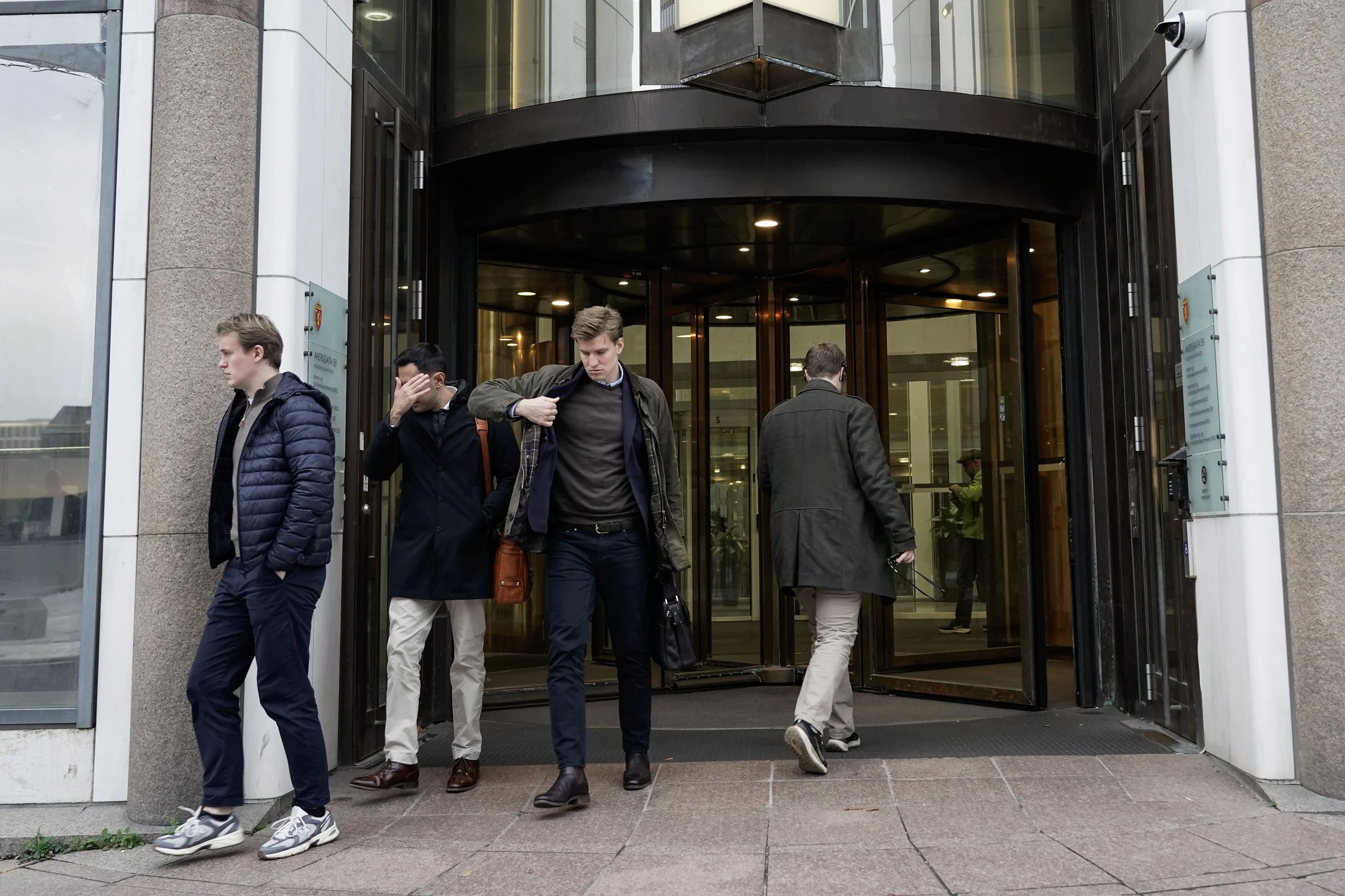 Palantir employees after a meeting with the Ministry of Digitalisation and Public Governance