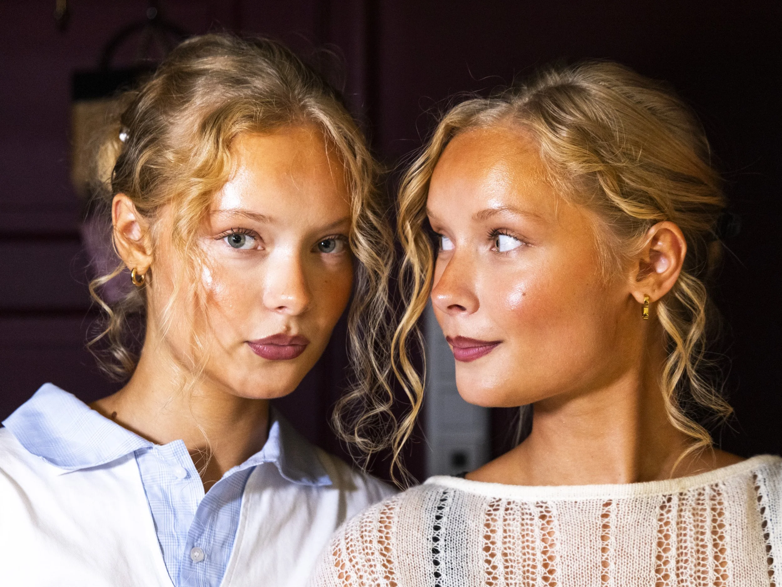 Models (And twins) Sofie and Idunn Vollan. 