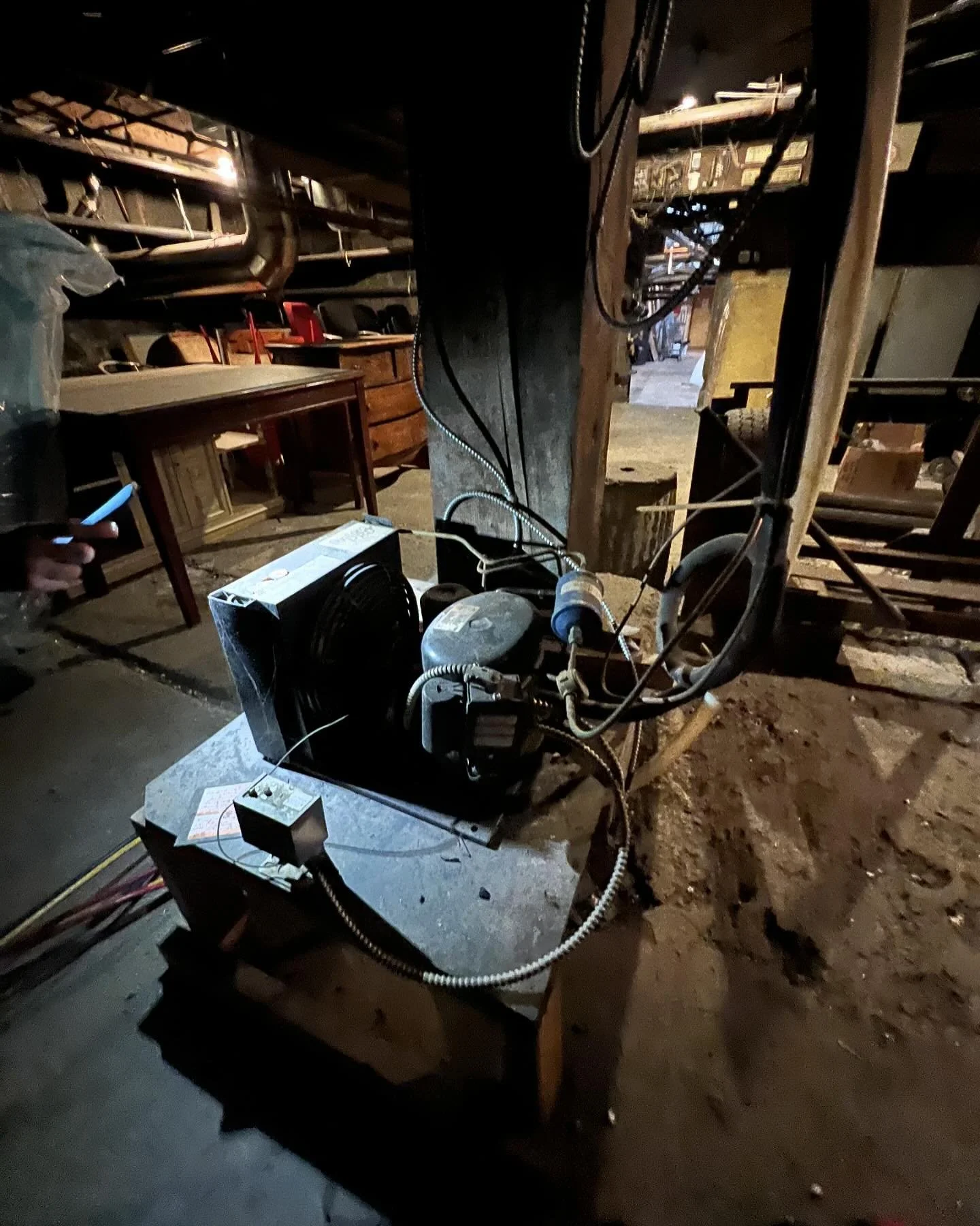 Some days we are on a roof and some days we are in a maze underground looking for old equipment. Variety is the spice of life!