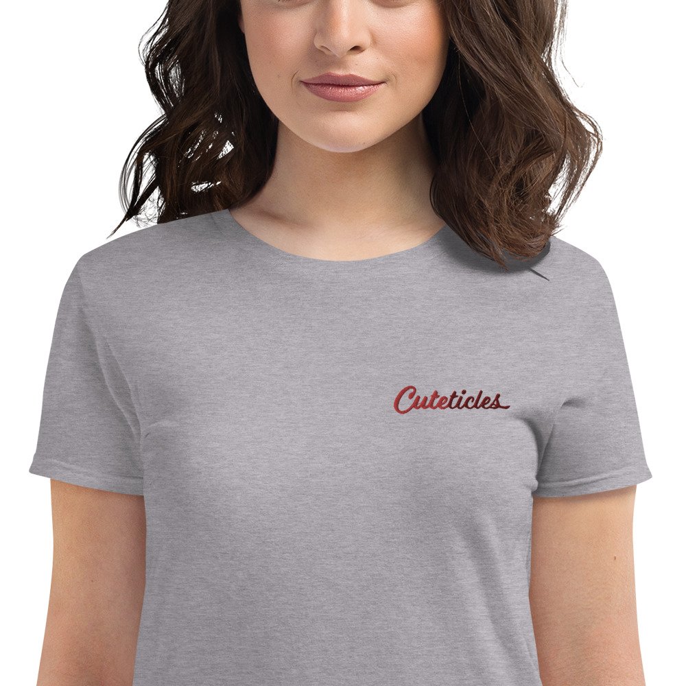 Cuteticles Women's Embroidered Short Sleeve T-shirt — Cuteticles Nail & Spa