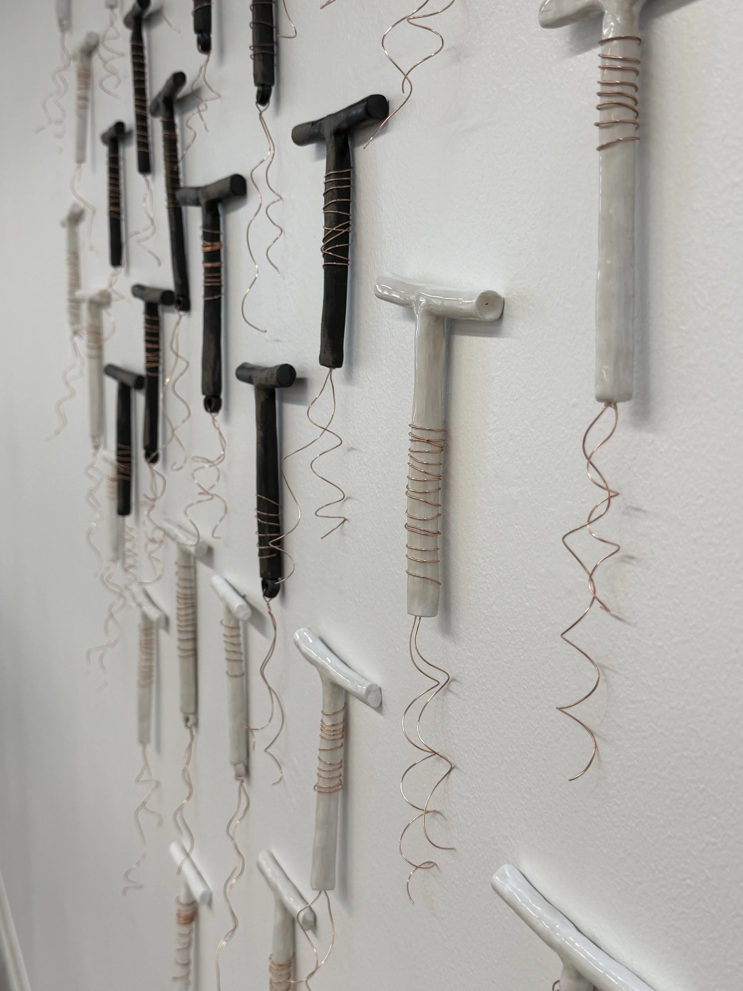 Duality (detail) | 2026 | Stoneware, copper