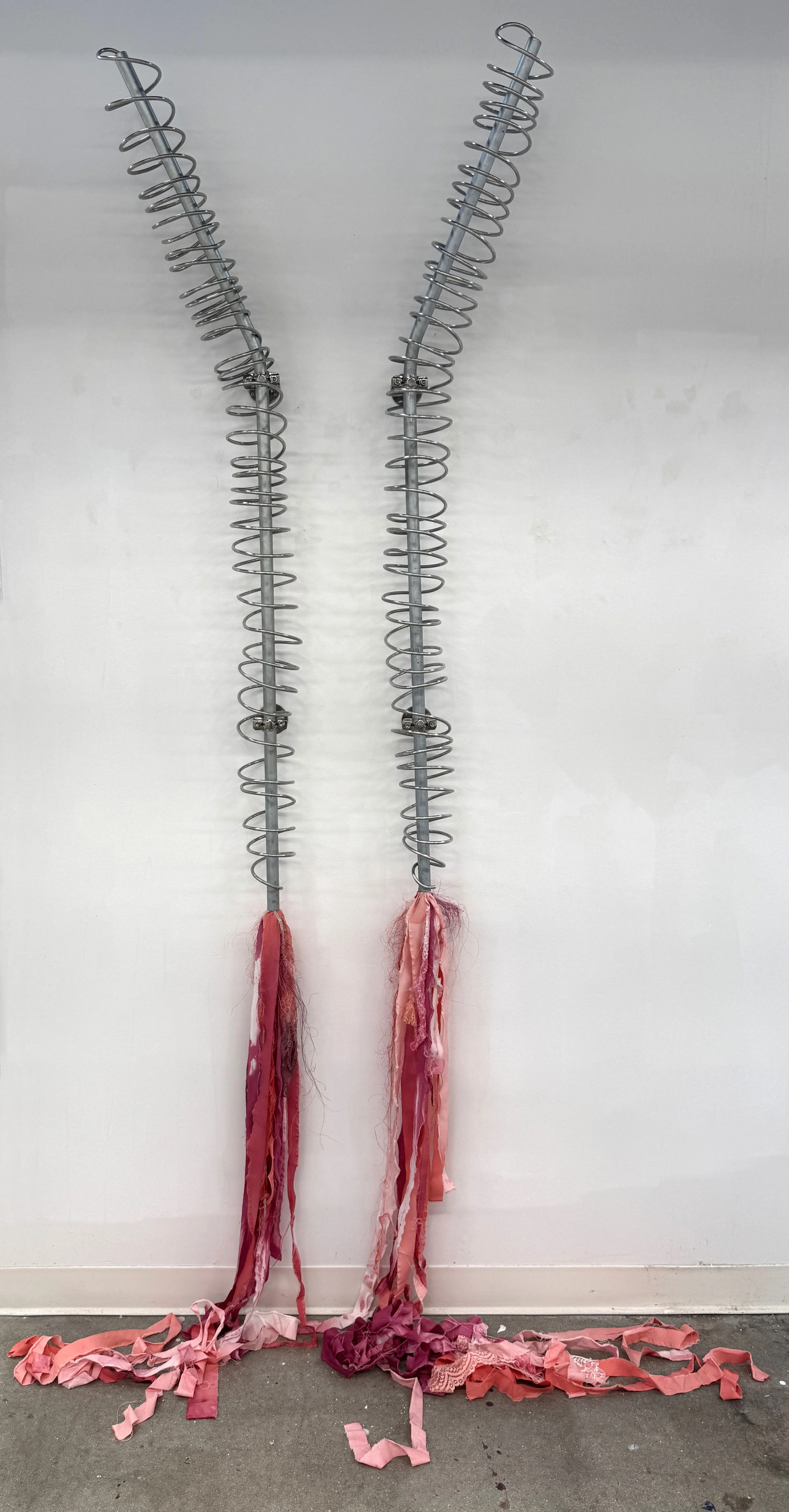 Cicatrix | 2025 | Aluminum, cotton, lace