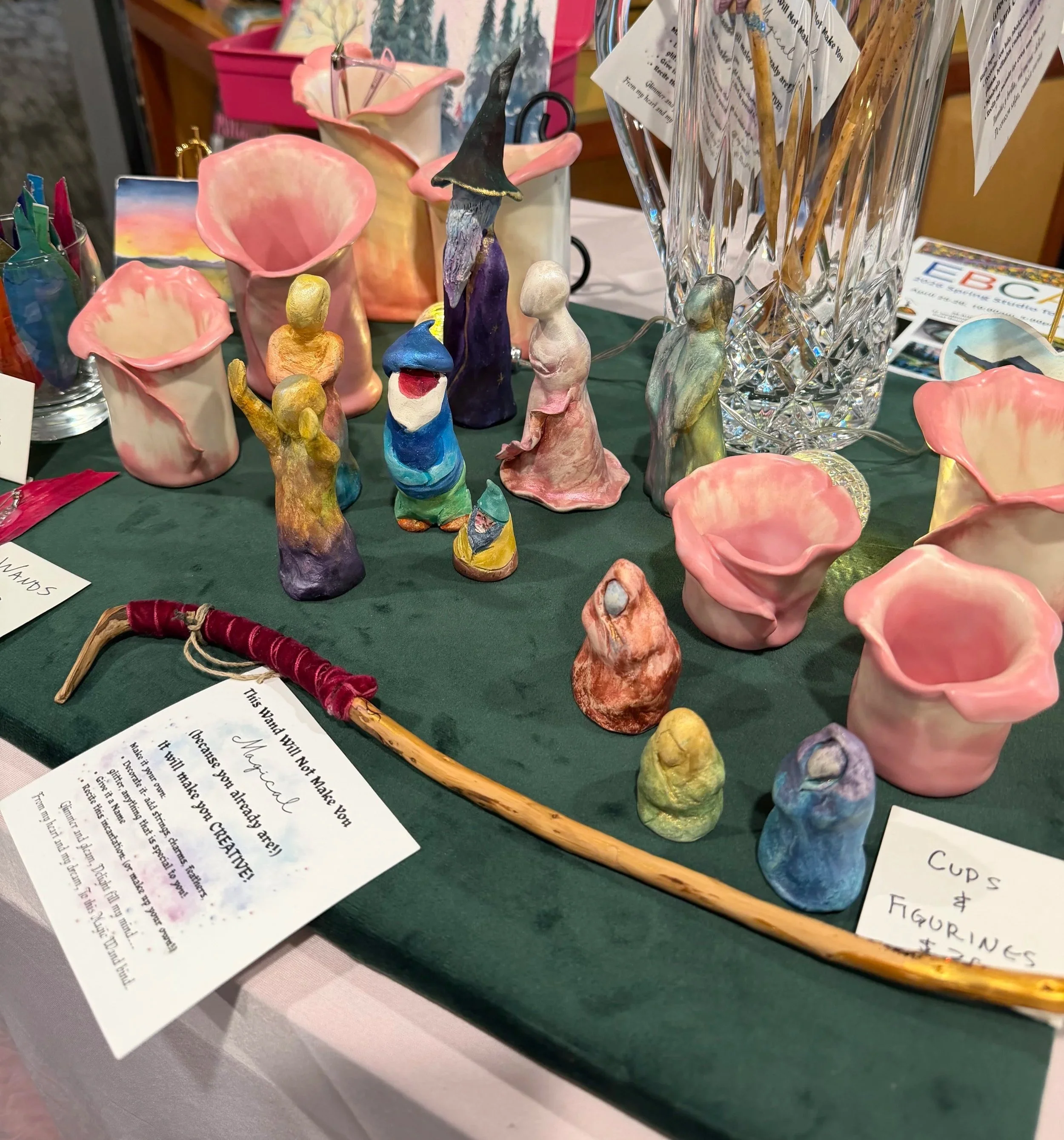 Wands, figures, and cups