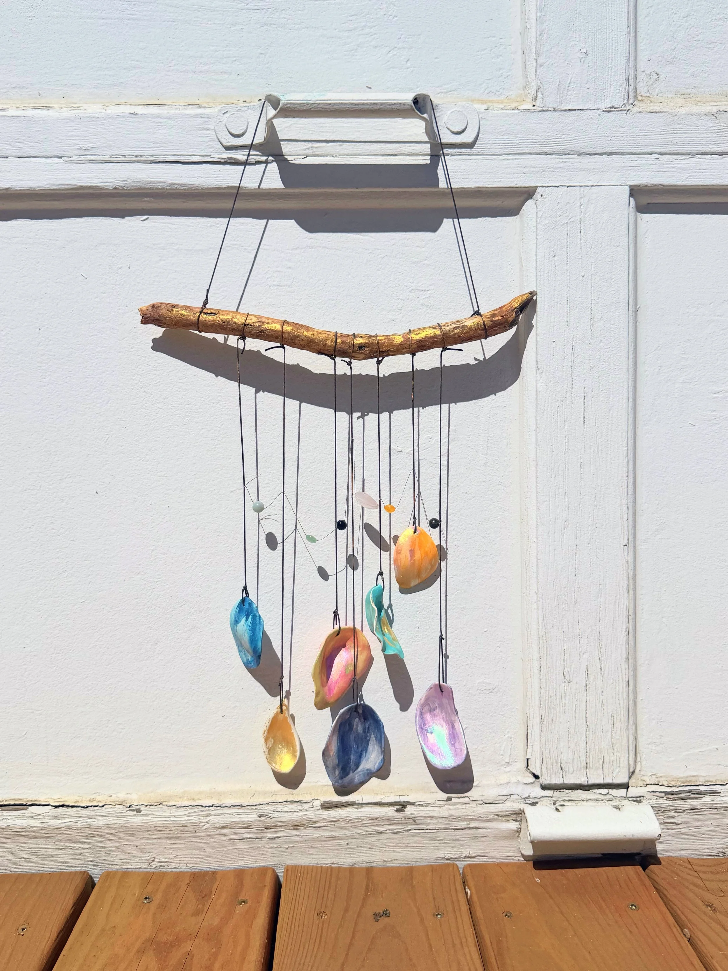Painted ceramic mobile