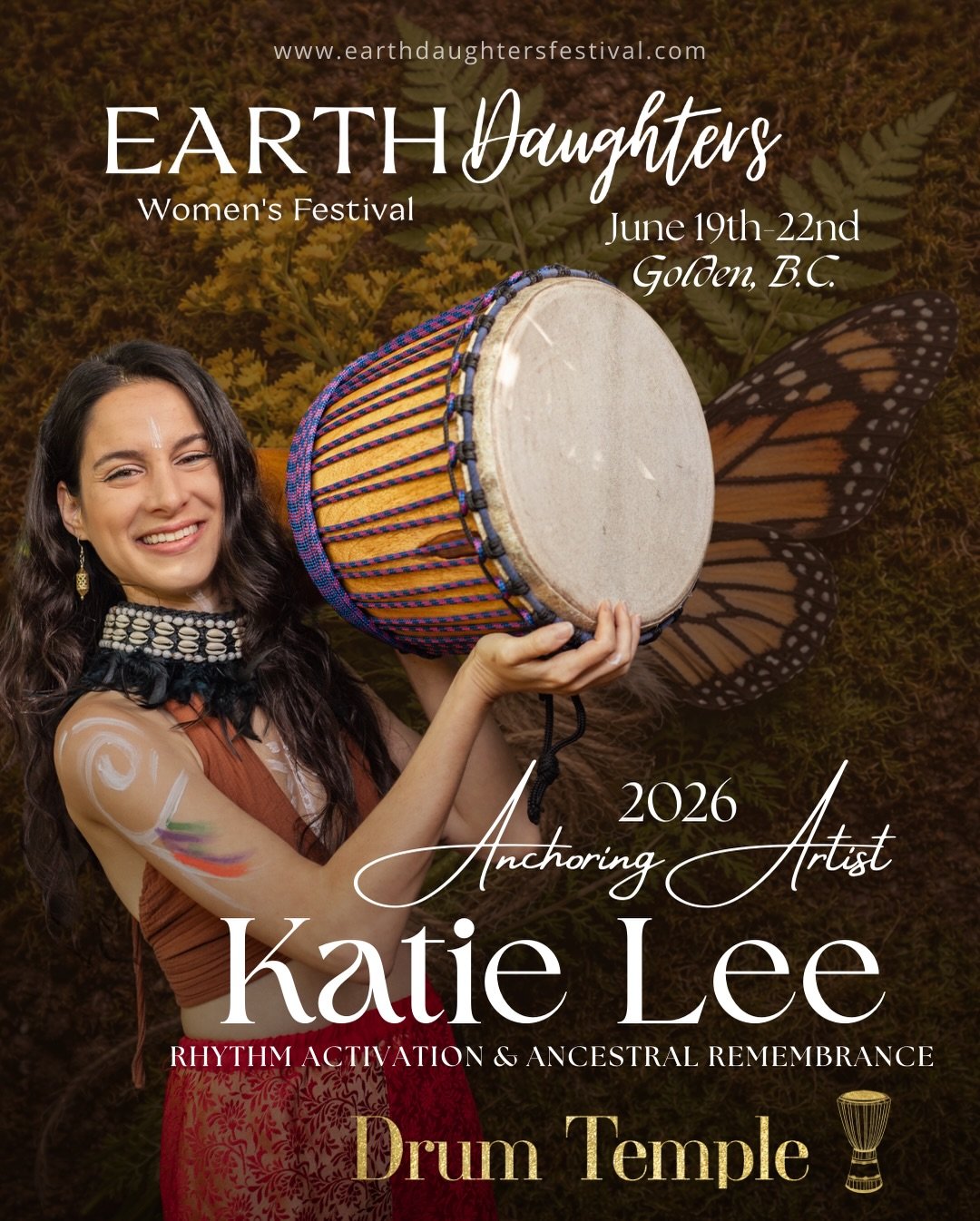 Friday night at Earth Daughters opens a portal with an earth shaking drum experience. We gather to be met by Katie Berns Lee and the living pulse of Drum Temple.

This is an activation.

The drum is the original language.
The first sound we ever knew