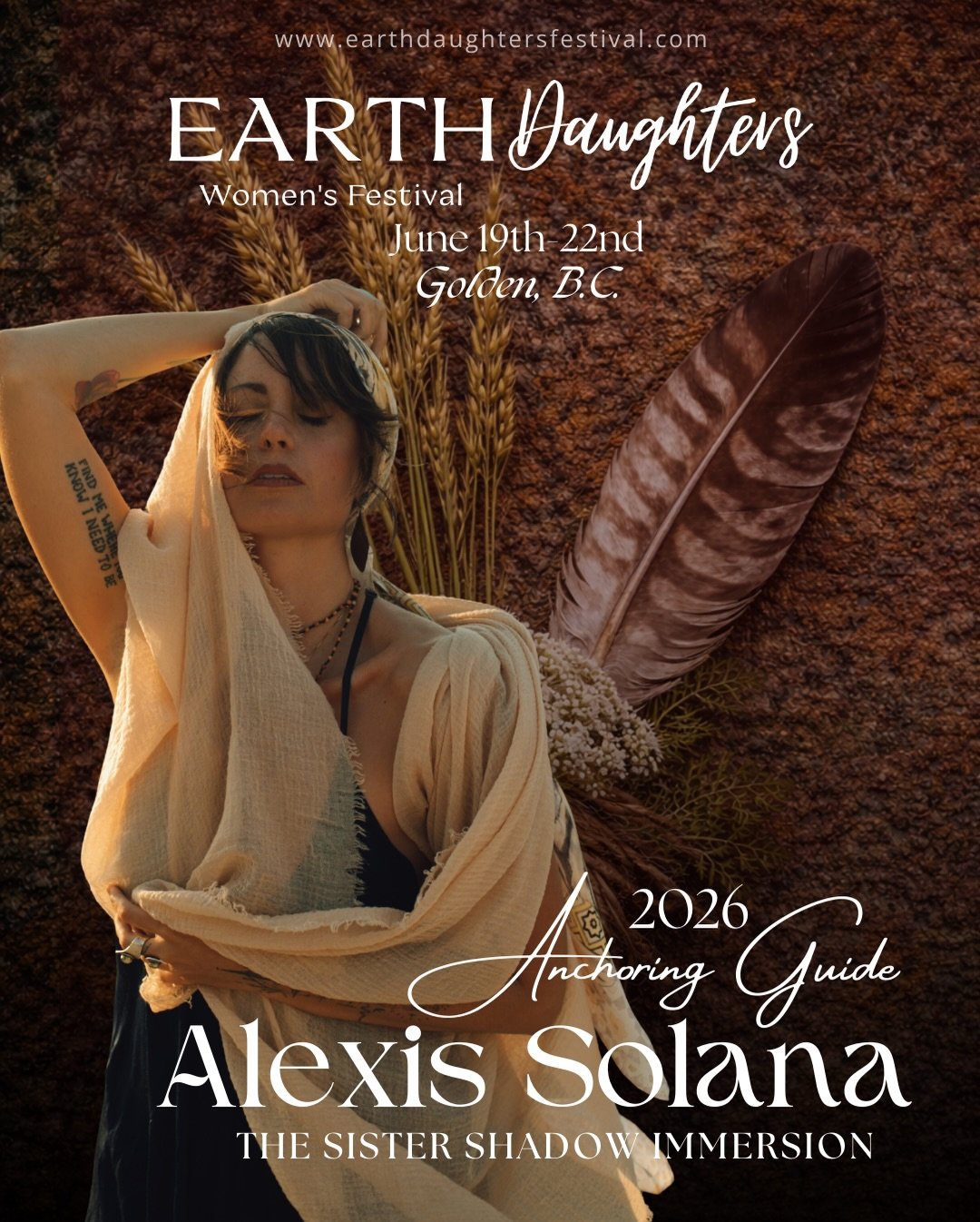 Alexis Solana ~ &ldquo;Provoker of Authenticity and Guardian of the Sacred&rdquo;

Alexis is offering 9 hours of 
THE SISTER SHADOW MEDICINE 🌑
Over 3 days of 3 hour classes you will have the opportunity to move this through your vessel by attending 