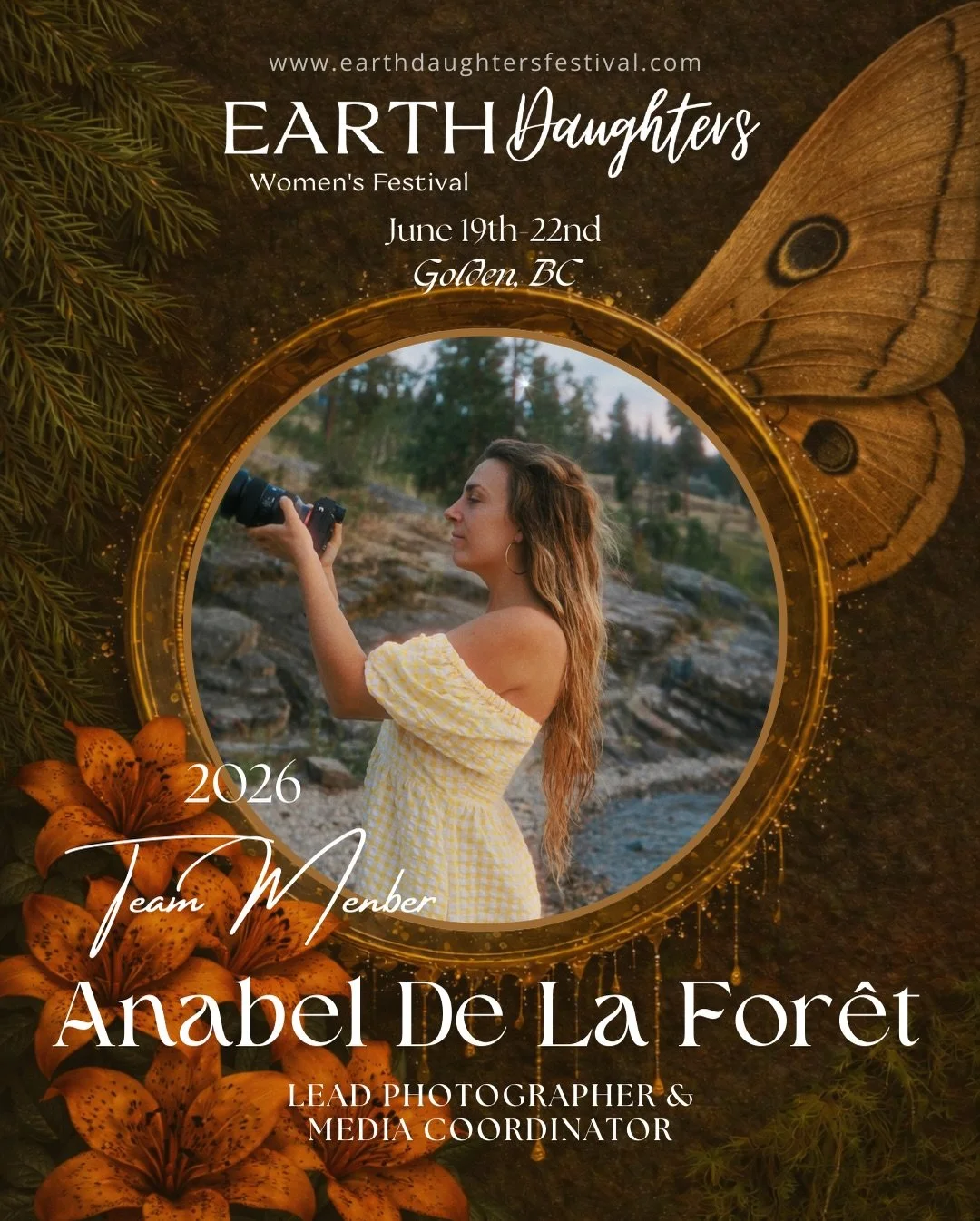 📸 Anabel De La For&ecirc;t returns for her third year as our festival photographer, and media coordinator&hellip;
 witnessing and capturing the living essence of this land and the women who walk it. 

Her lens holds reverence for the raw, the tender