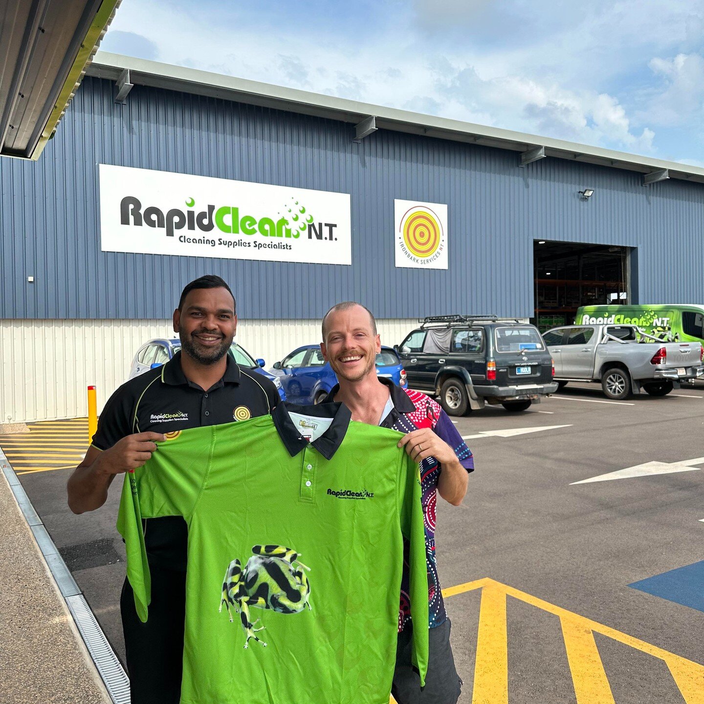 Kermit may have said &quot;it's not easy being green&quot; but it is easy fishing in this green fishing top! A huge thank you to our friends at Rapid Clean N.T and Ironbark for donating these sun-safe, visible and awesome fishing tops to use in our n