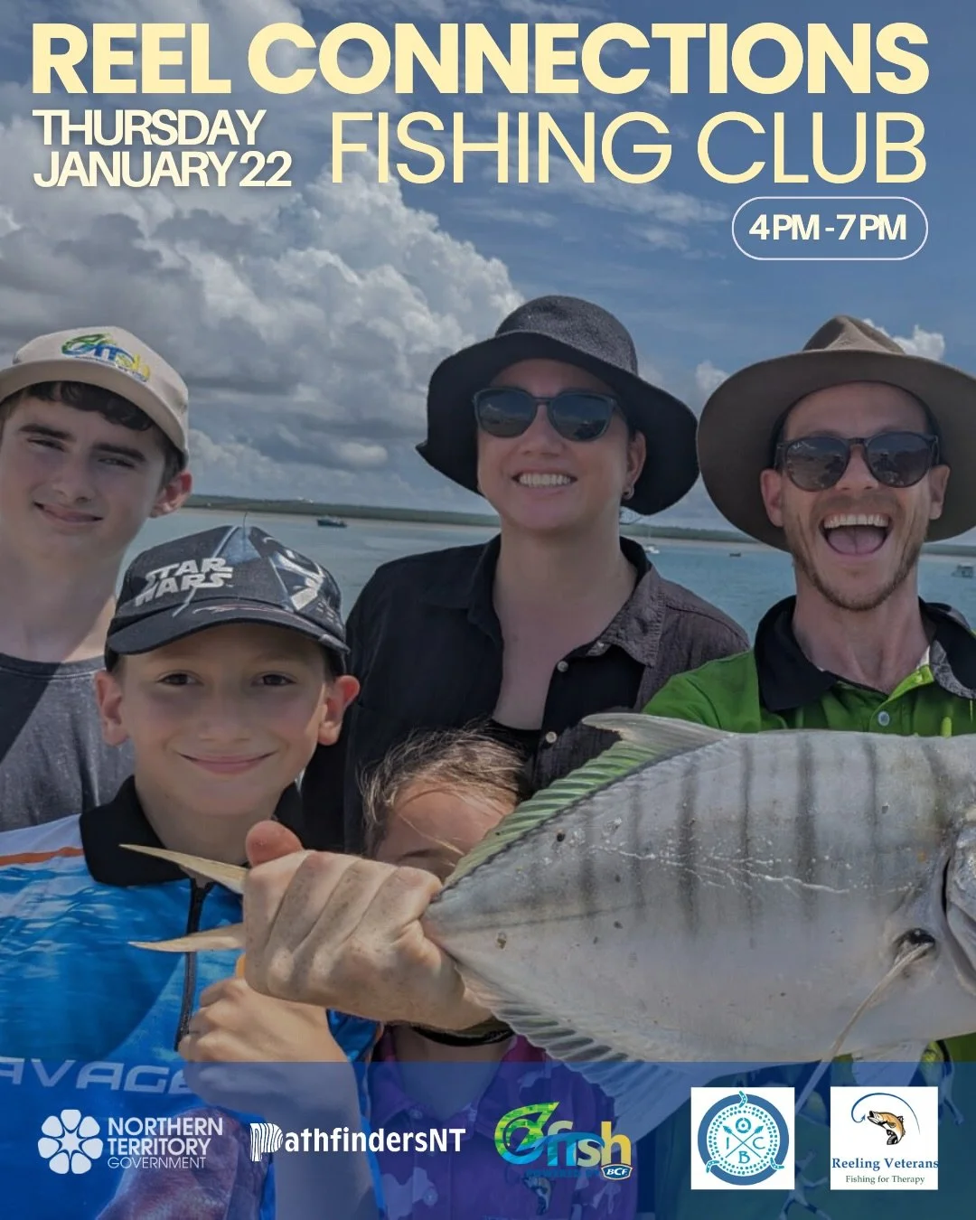 From first casts to fresh confidence, Reel Connections is where young people find mates, mentors and a love for the water 🎣

🗓️ Thursday 22 January (TOMORROW!)
⏰ 4:00 pm - 7:00 pm
🎒 All equipment and bait provided, bring a hat and a water bottle!
