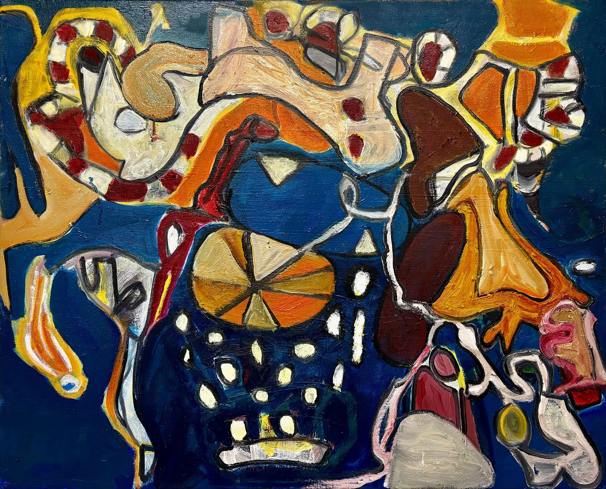 A Piece of Pie, oil on canvas, 24x30x1.5 inches, 2026