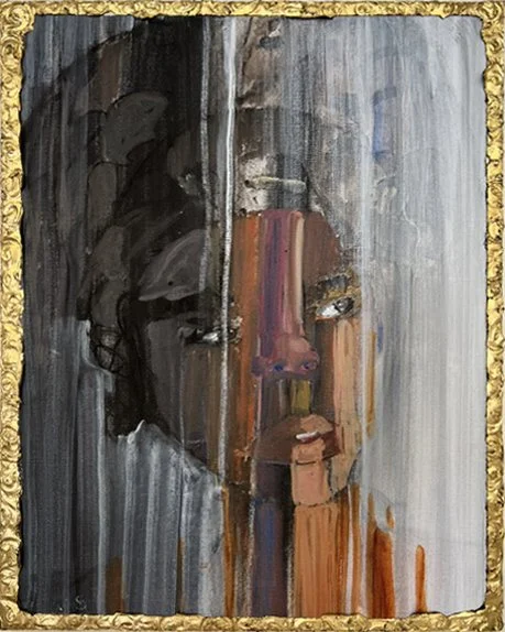 Girl with a Yellow Bow, acrylic, 20x16 inches, 2026