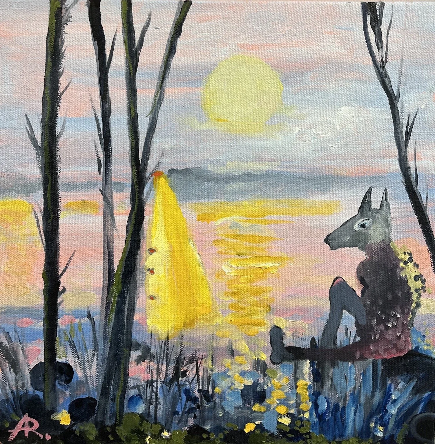 Sunrise, oil on canvas