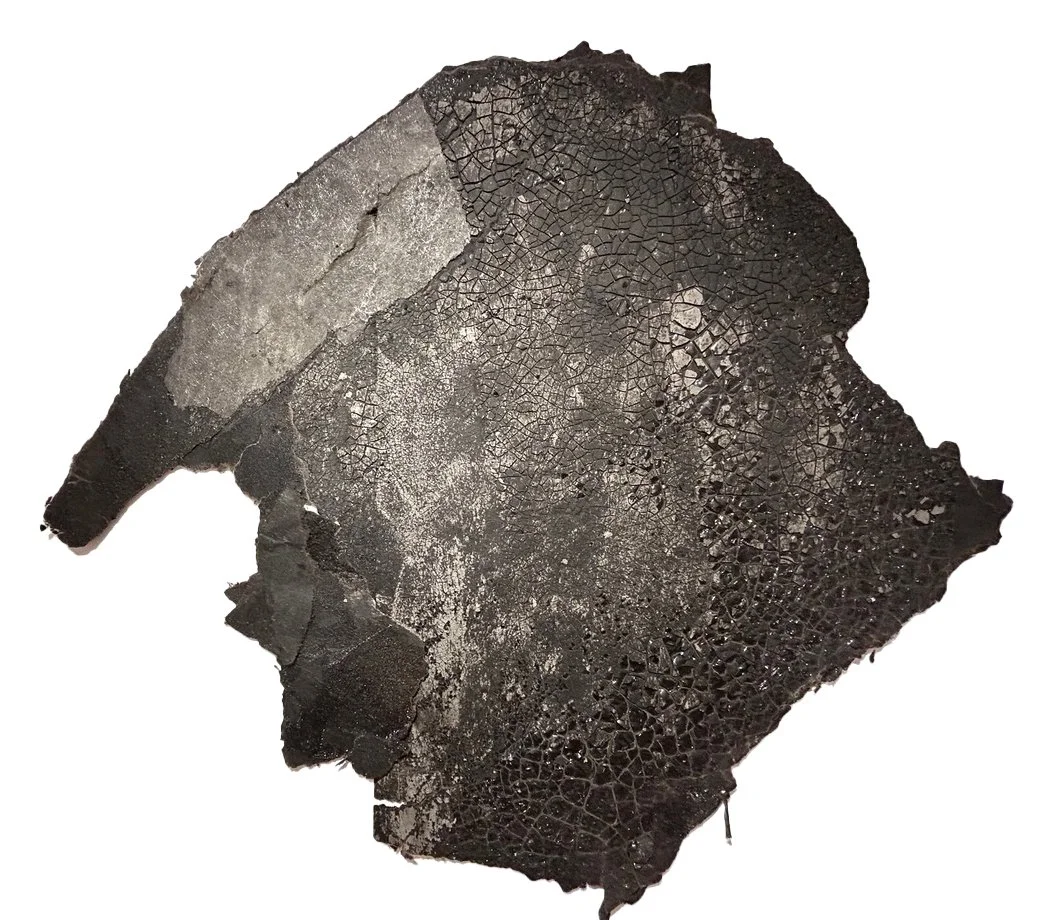 Untitled, tar paper