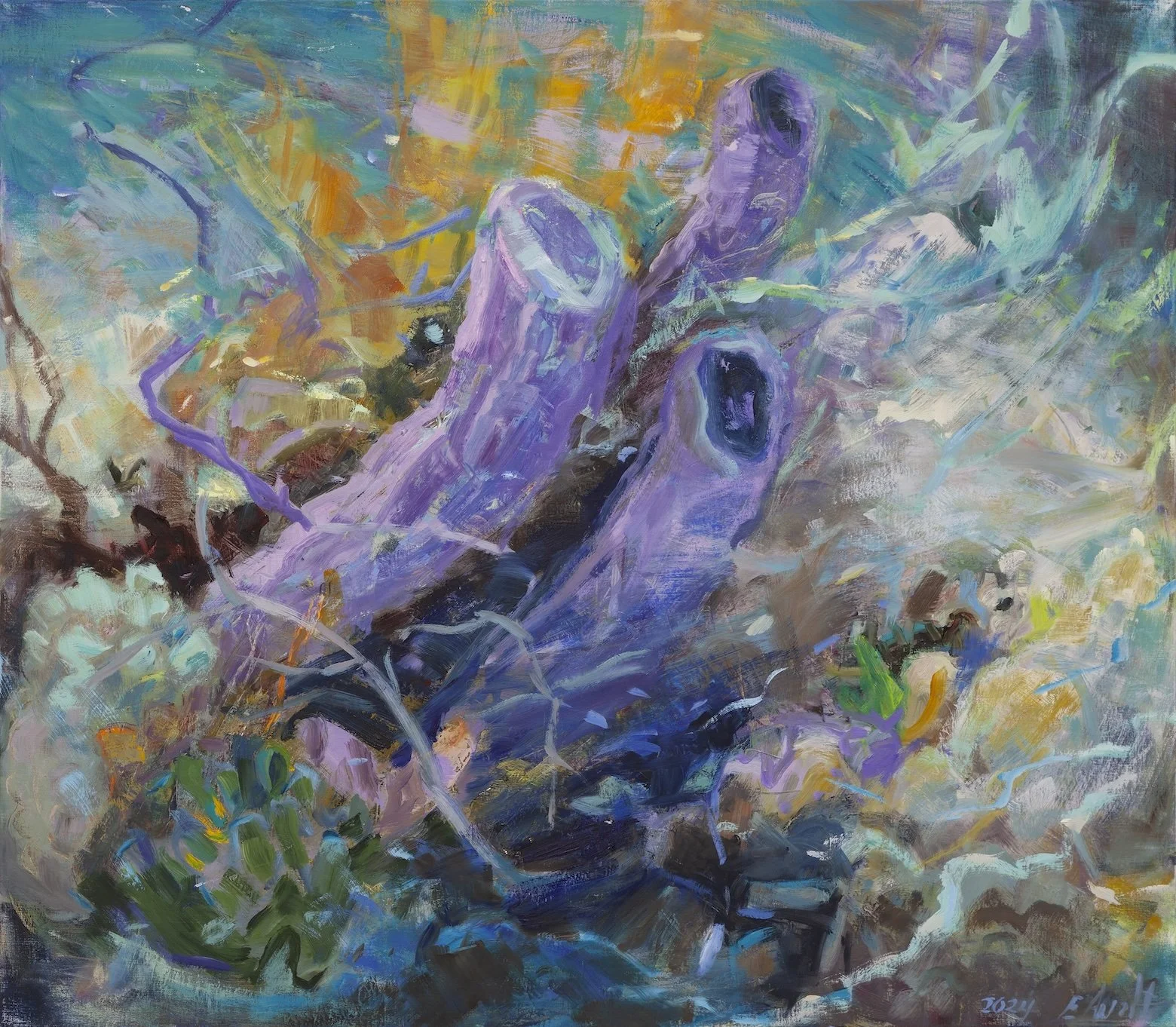 Surge, 45x38 inches, oil on linen, 2024