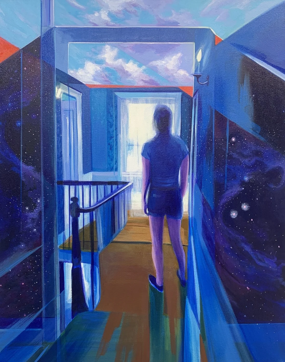 Dark Matter, Acrylic on Canvas, 30x24 inches, 2024