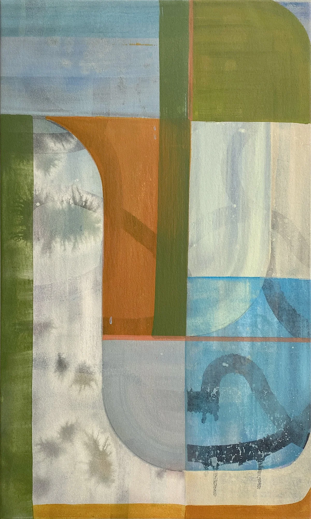 Over Under, acrylic on canvas, 30x24 inches