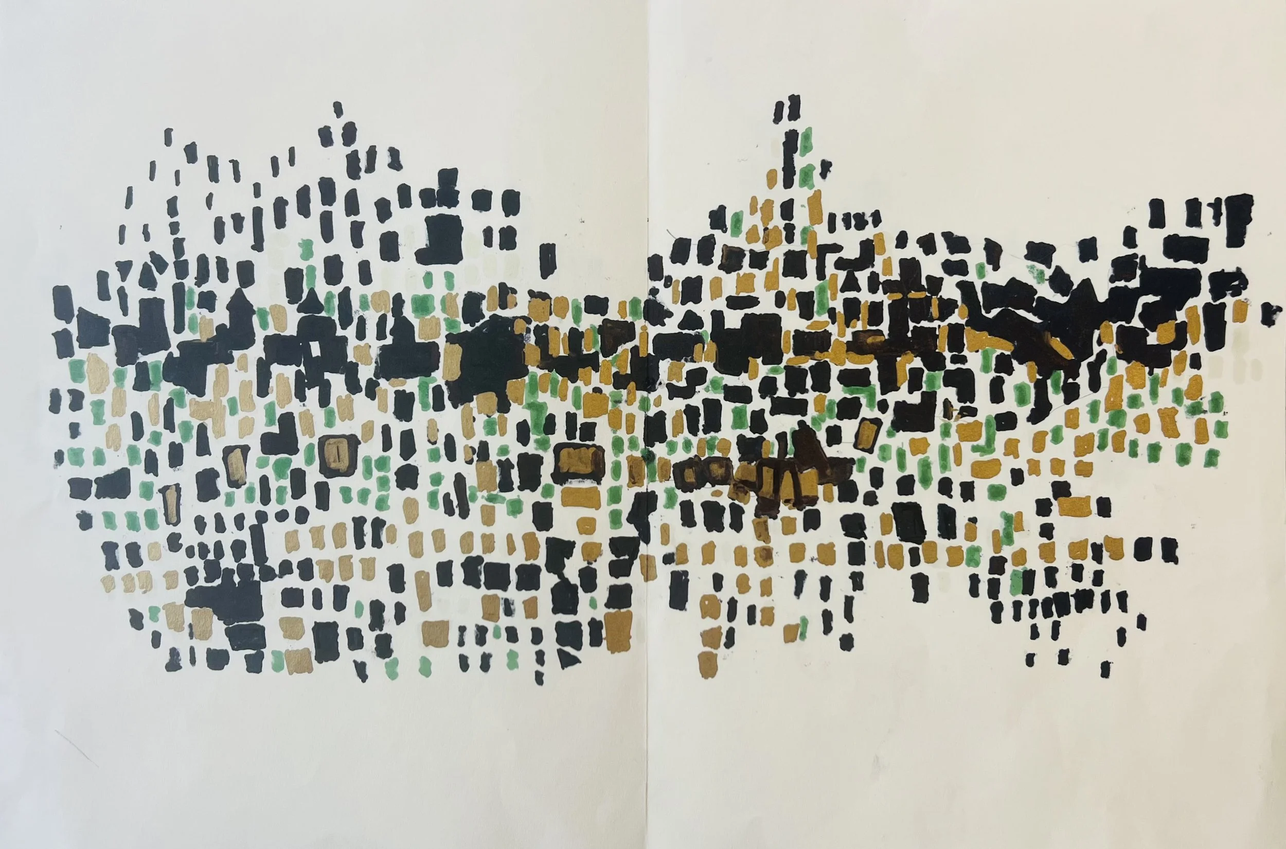 Phyllis Ewen, Sutri 1, 10 x 13 inches framed