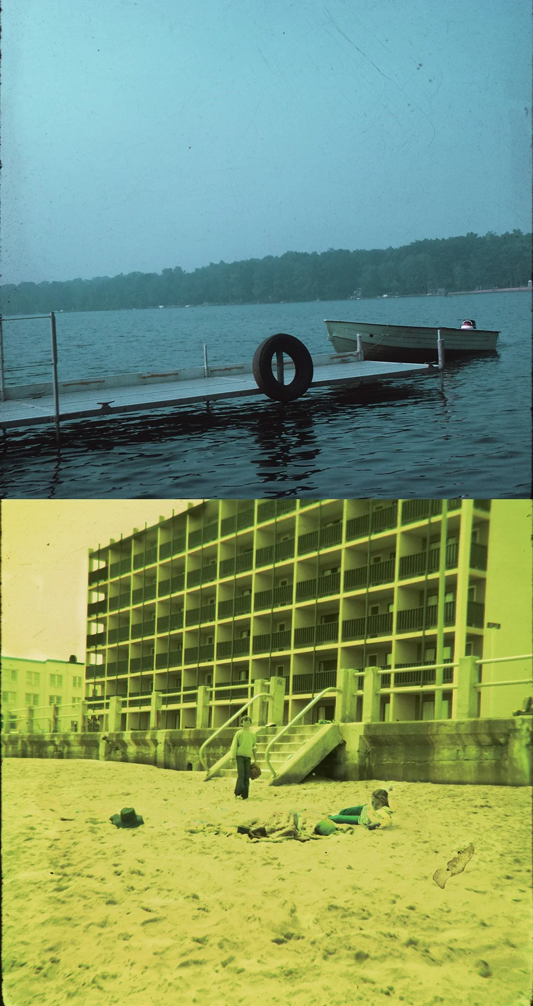 Empty Boat + Ed + Me, prints from ektachrome slides