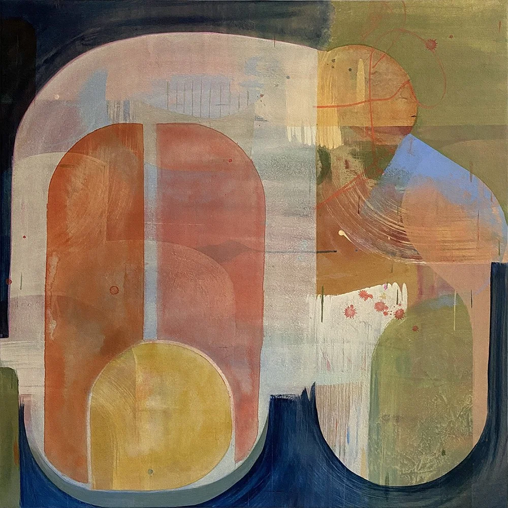Orbital, acrylic on canvas, 36x36 inches