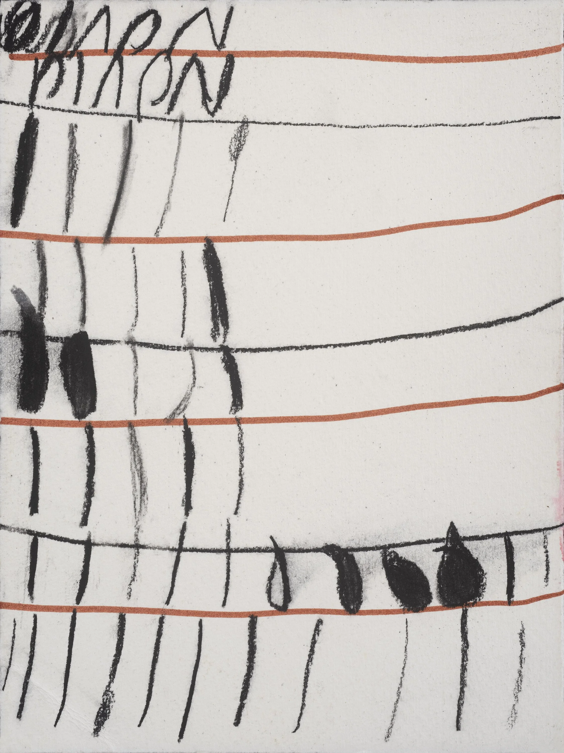 Sharon Kaitz, Tears III, 10 x 8 inches framed, mixed media on paper, 2020. $275. framed
