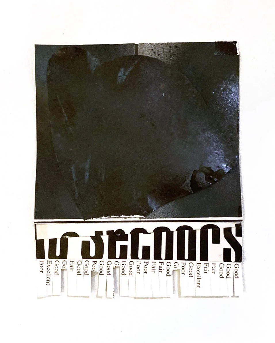 Take One (Sculpture Park at Night), collage, 2026