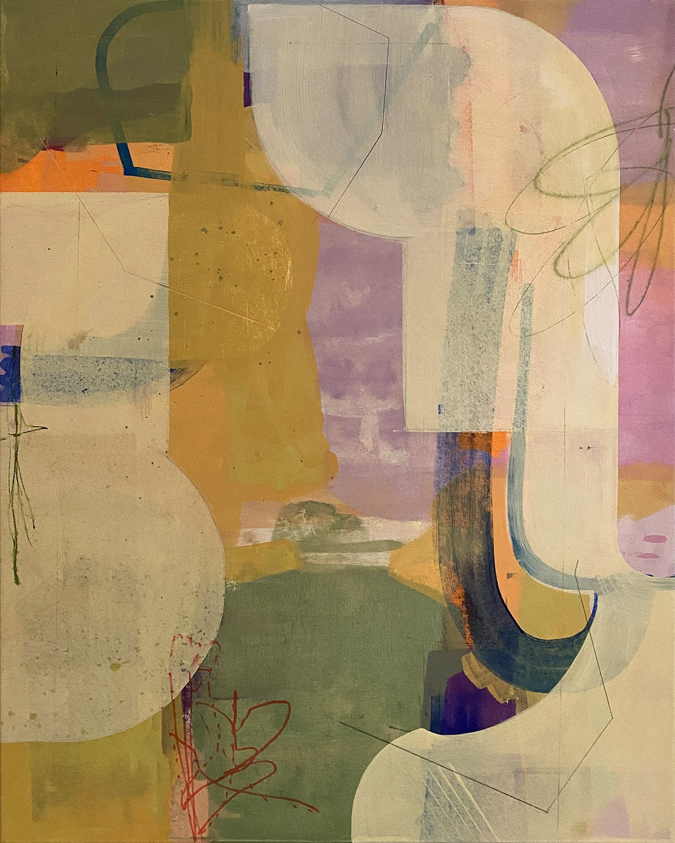 Linda Cordner, Untrimmed, acrylic on canvas, 30"x24", 2023