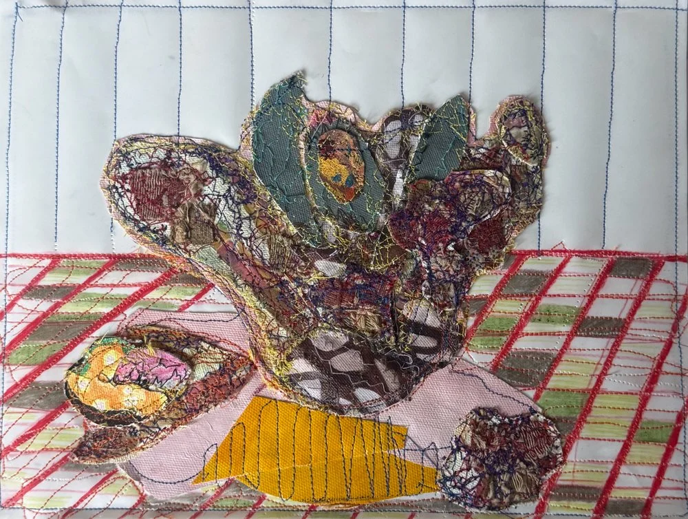 Still Life II, Mixed media on paper, 9x12 inches, 2023