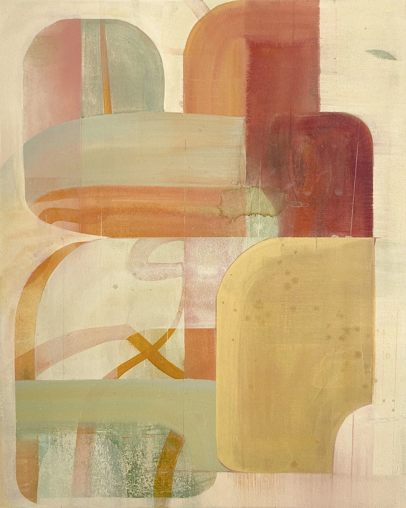 Overlap, acrylic on canvas, 30x24 inches