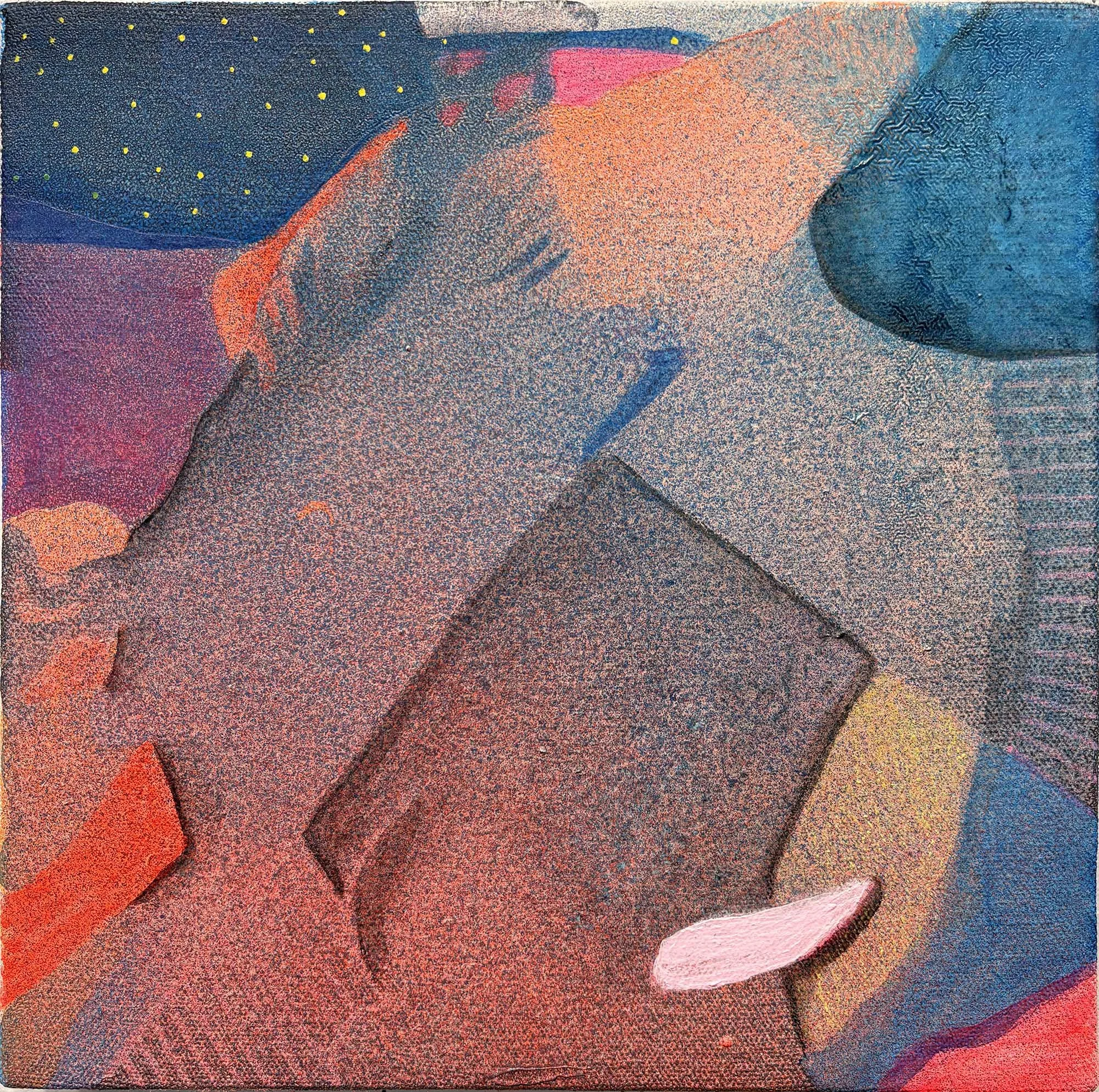 Equanimity #13, mixed media on canvas, 10 x 10 in, 2026