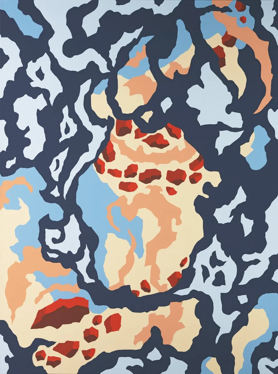 Invincibility Is a Meaningless Pursuit, acrylic on canvas, 48 x 36 inches, 2023