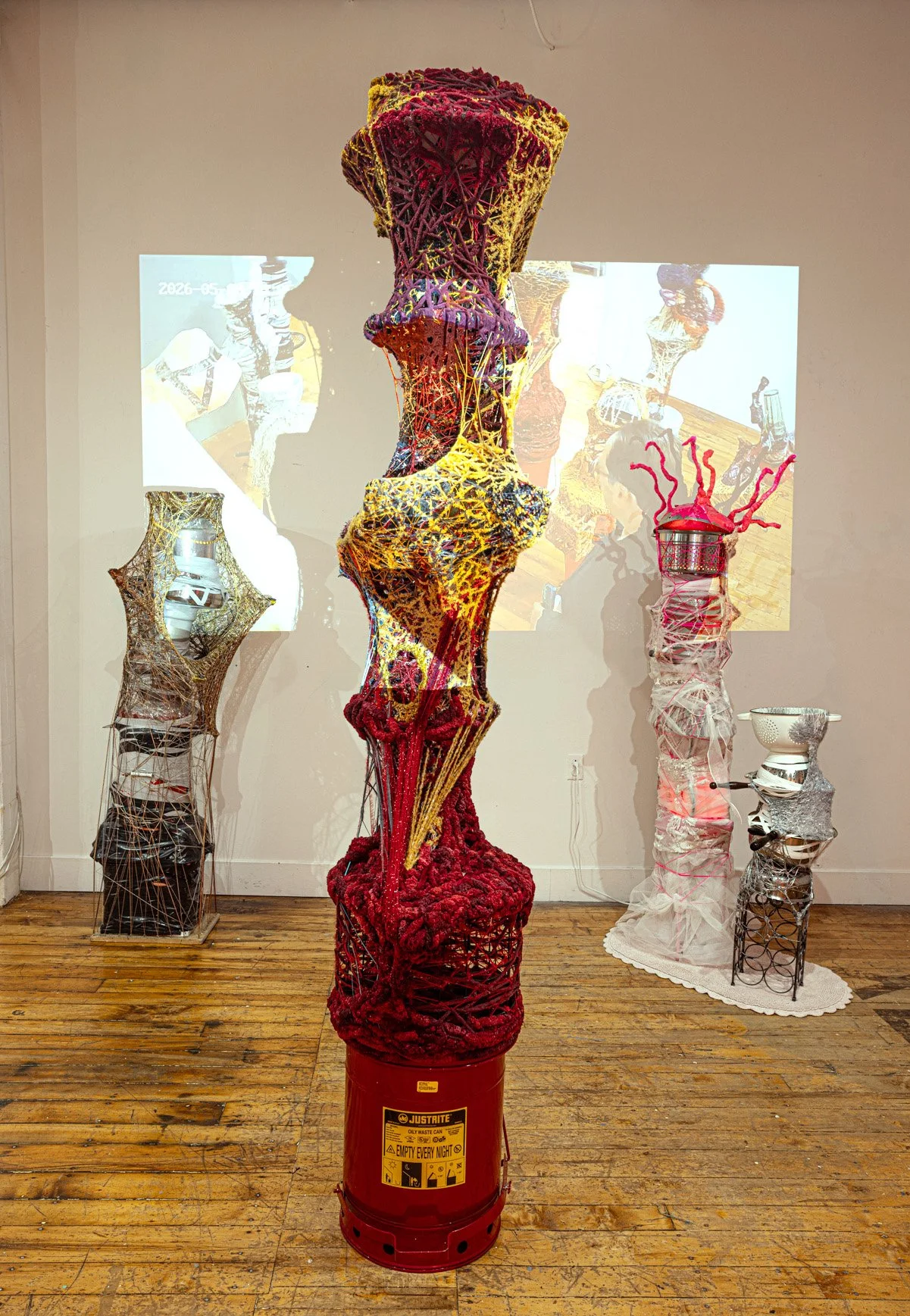 Martha Chason-Sokol, Hybrid Characters, mixed-media, video, lighting, dimensions variable, 2026