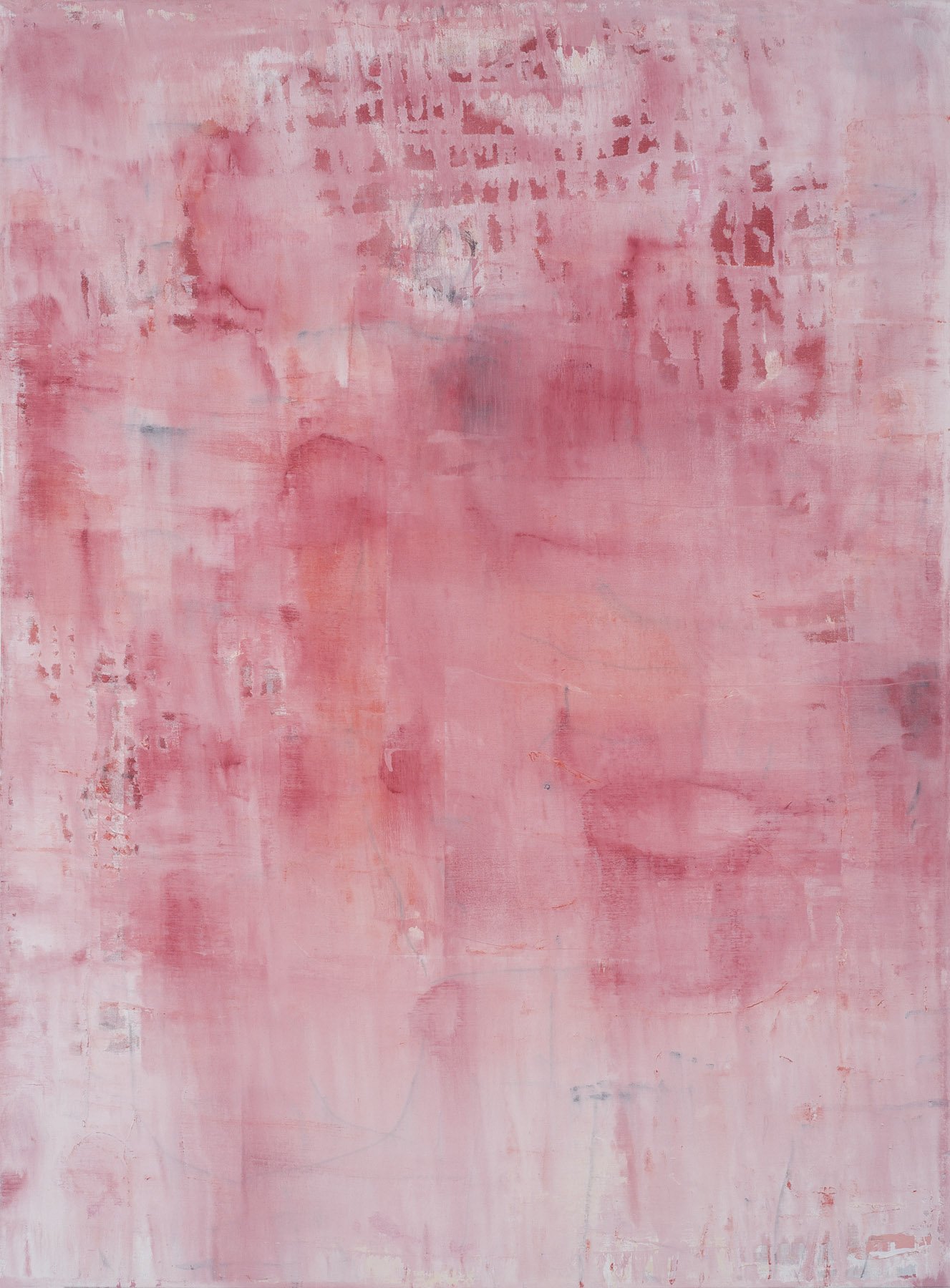 Sharon Kaitz, Pink Series, acrylic on canvas, 48"x36"