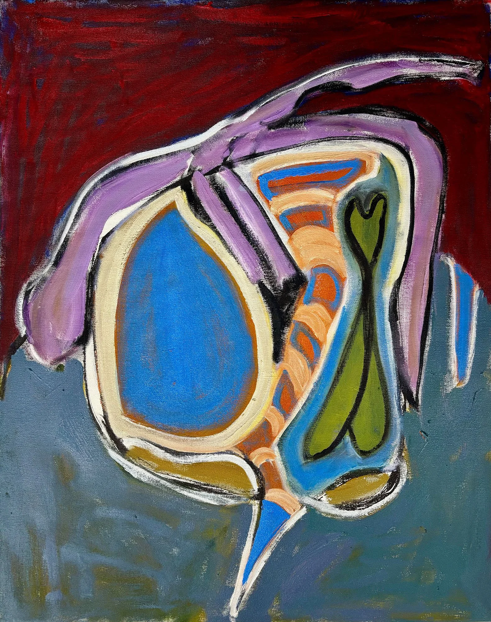 Color Correct, oil on canvas, 30x24x1.5 inches, 2026