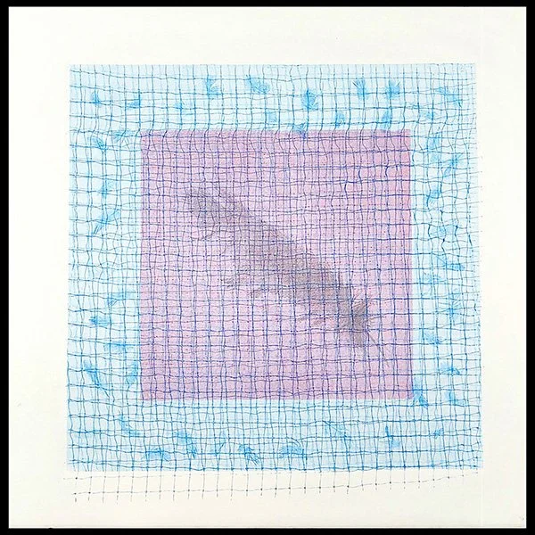 Response 9, Monoprint with graphite on Reeves BFK, 15” x 15”, 2025