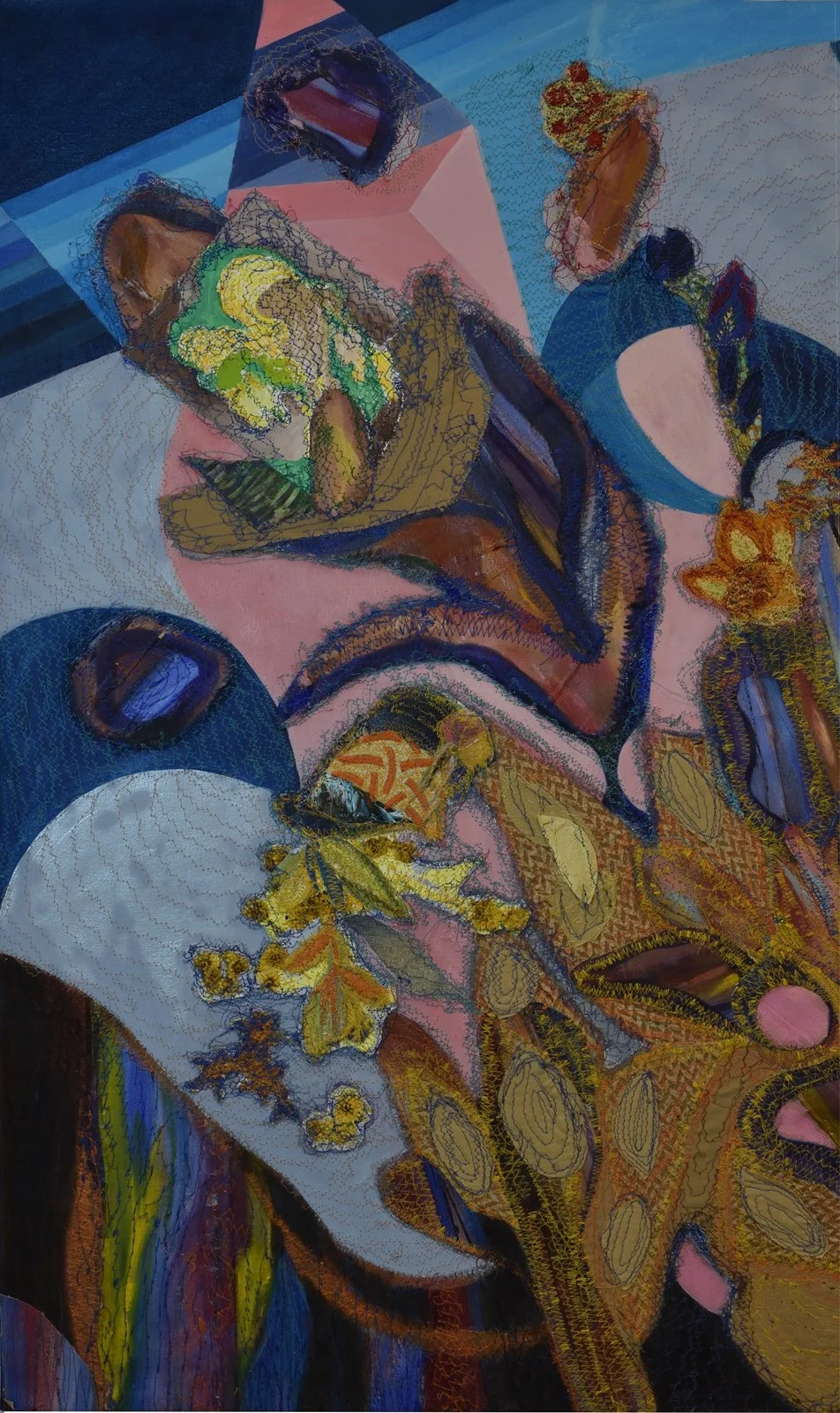 On-Kyeong Seong, "II," 2024, mixed media on canvas, 30x40 in.