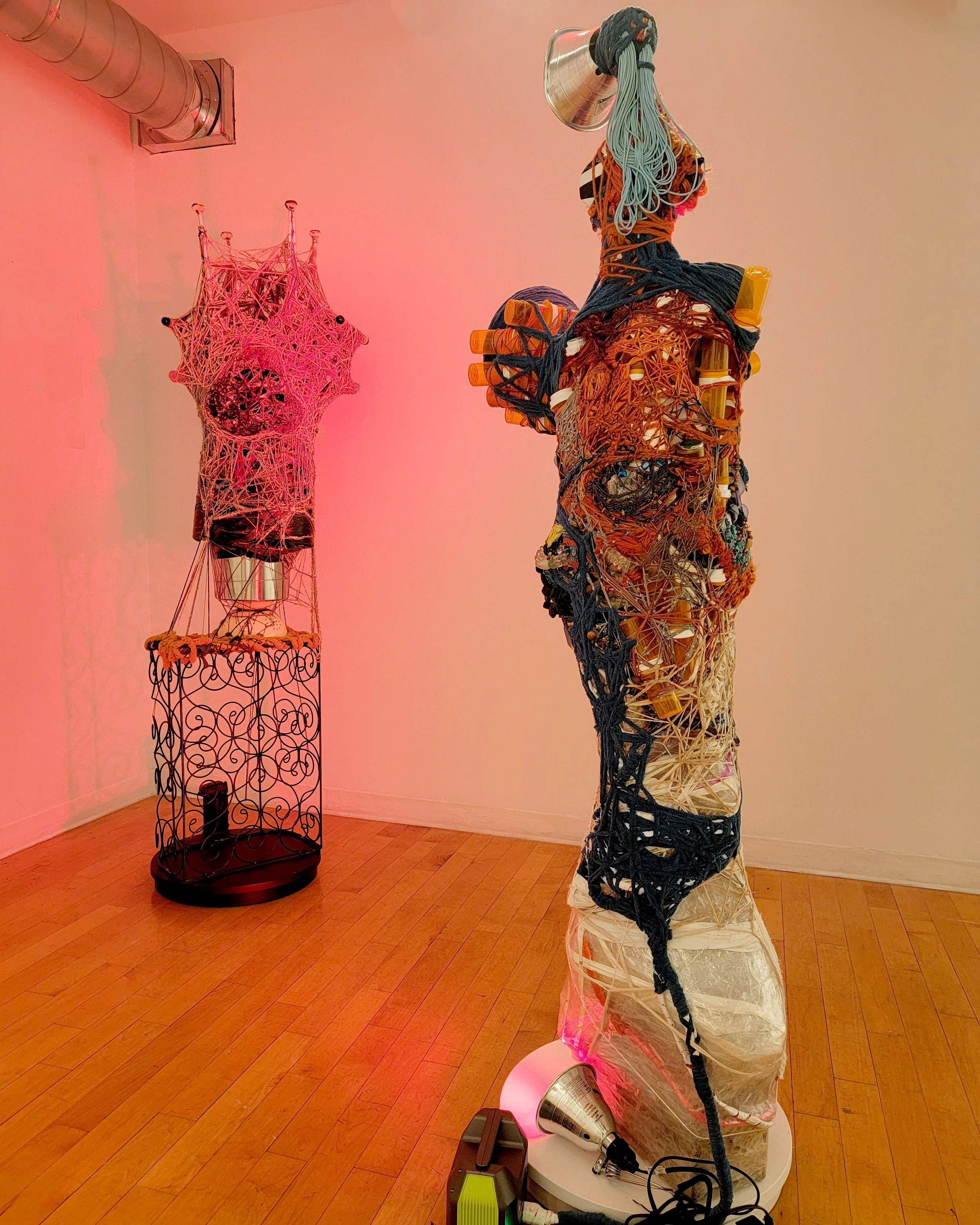 Martha Chason-Sokol, Hybrid Characters, mixed-media, video, lighting, dimensions variable, 2026