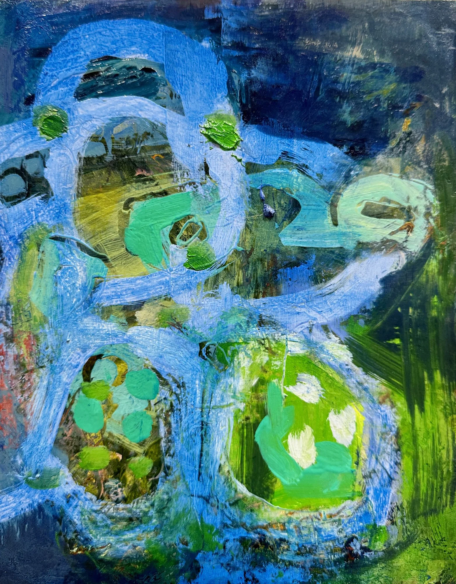 Elizabeth Awalt, Particle, 8x10 inches, oil on wood panel, 2015