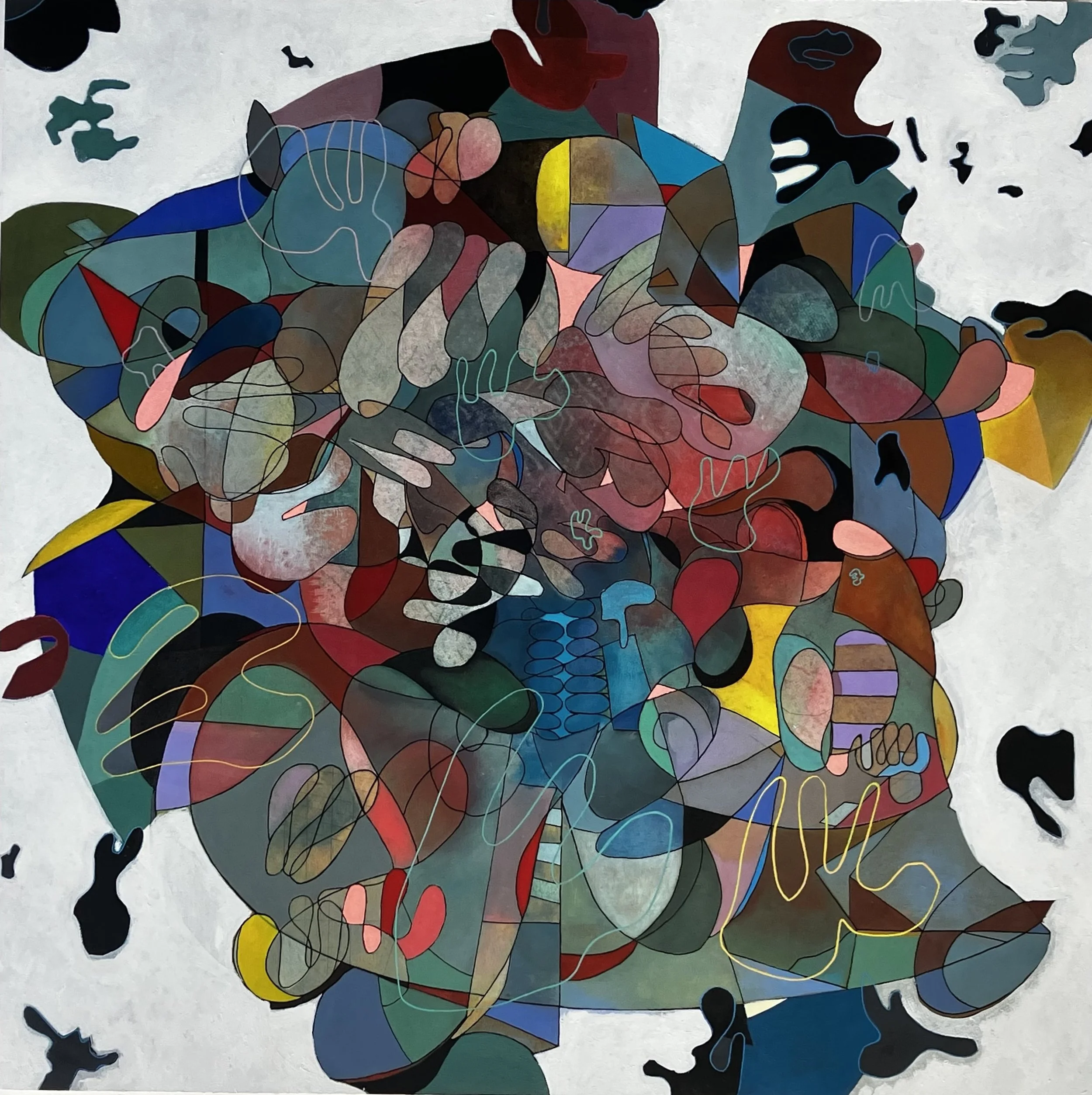 Efflorescence - oil, 36” x 36”, 2025