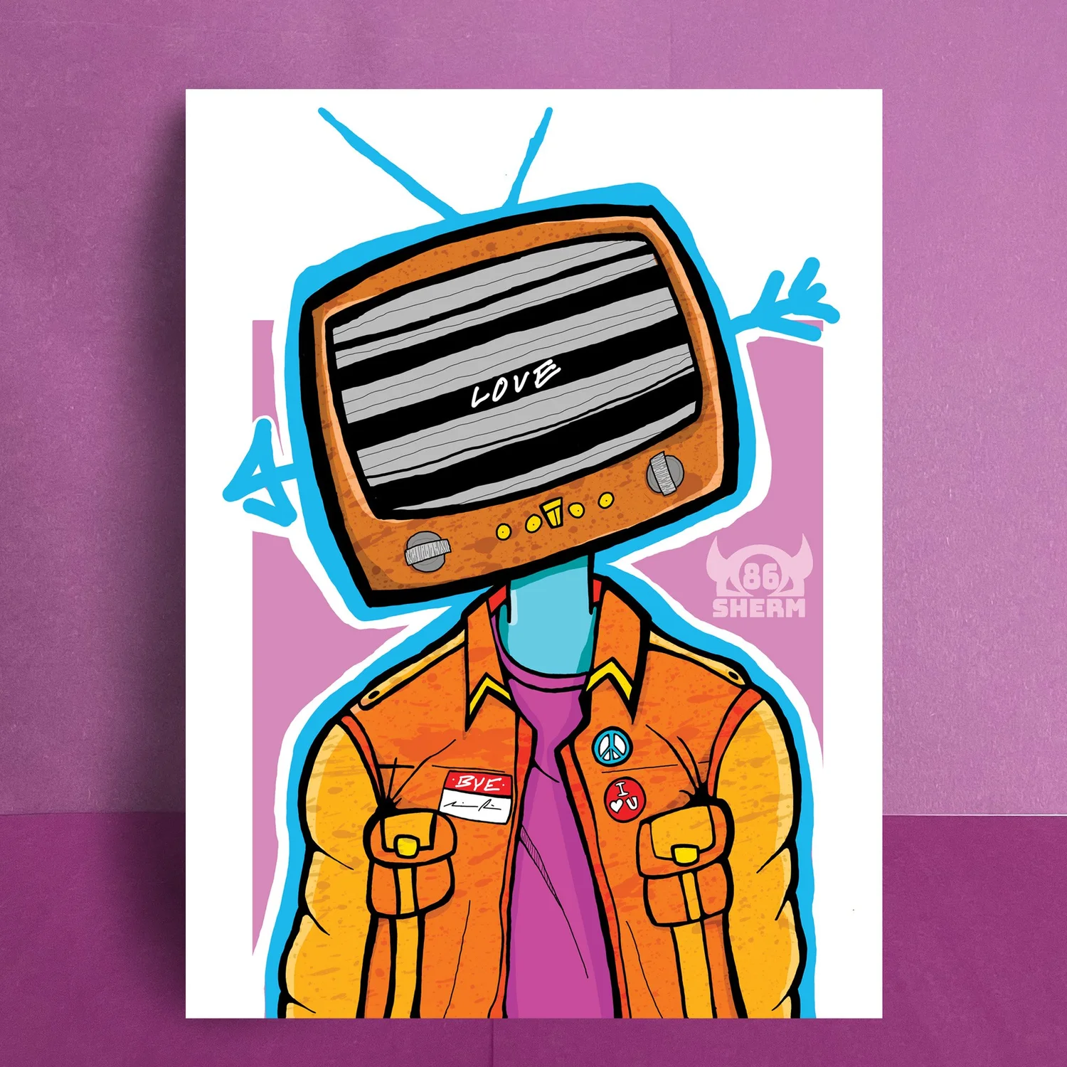 "Televised Thinker" by Isaih Prince