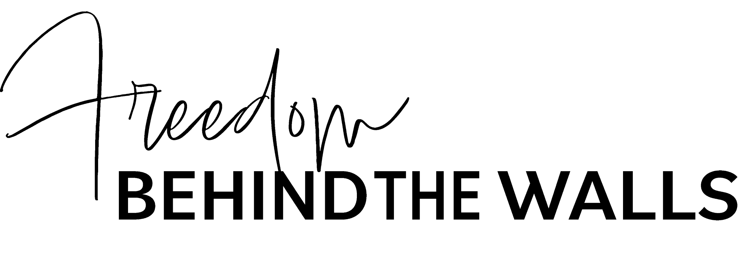 Logo design for a Pitch Deck: Freedom Behind the Walls - 
Based on a true story, technicality
sends a reformed pastor through a dehumanizing prison experience that he uses for the good of others.